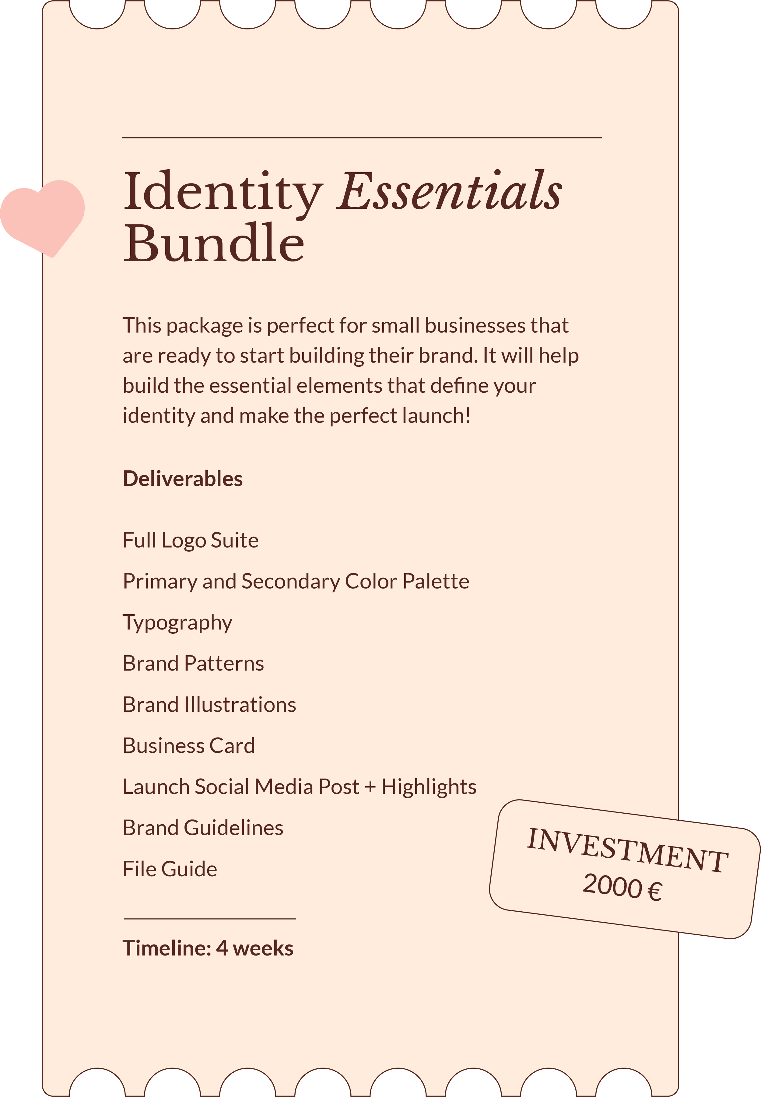 Branding Design Package from Studio Charmy, perfect for small businesses that are ready to start building their brand. Full logo suite, color palette, typography, patterns, illustrations, business card, social media post, brand guidelines.