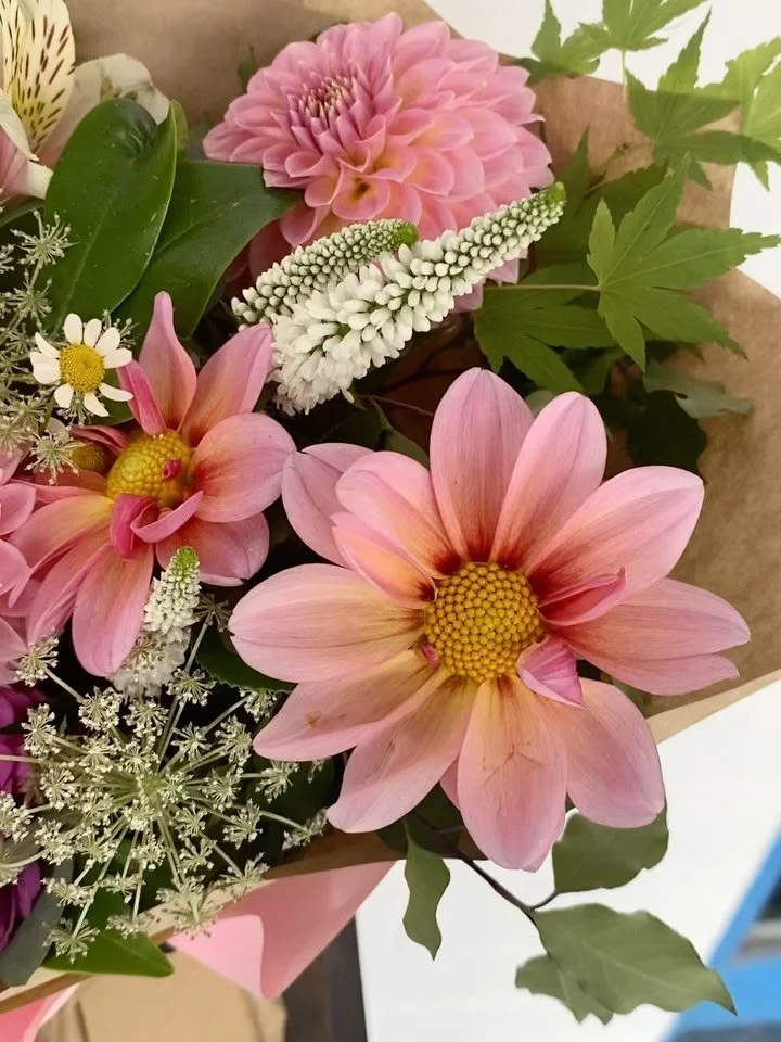 This beautiful bouquet box (and this post) is a love letter to Dahlia&rsquo;s! 🌸

Dahlia season is officially here (finally!) and we have been receiving the most stunning Dalia&rsquo;s grown right here in the hills 🌿

If you buy a Dahlia bouquet fr