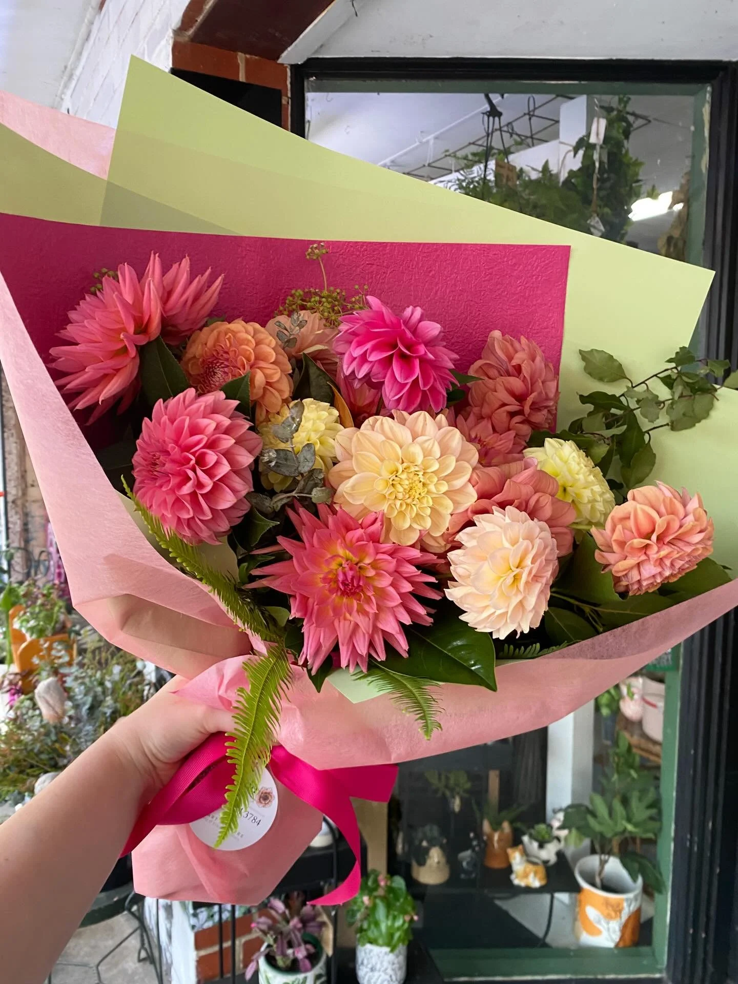 Some gorgeous Dahlia bouquets that went out for delivery today 🌸

Dahlia season is coming to an end so pop in store or order now to enjoy these locally grown beauties while you can!

Pick up and delivery available&hellip;order online, in store or ca