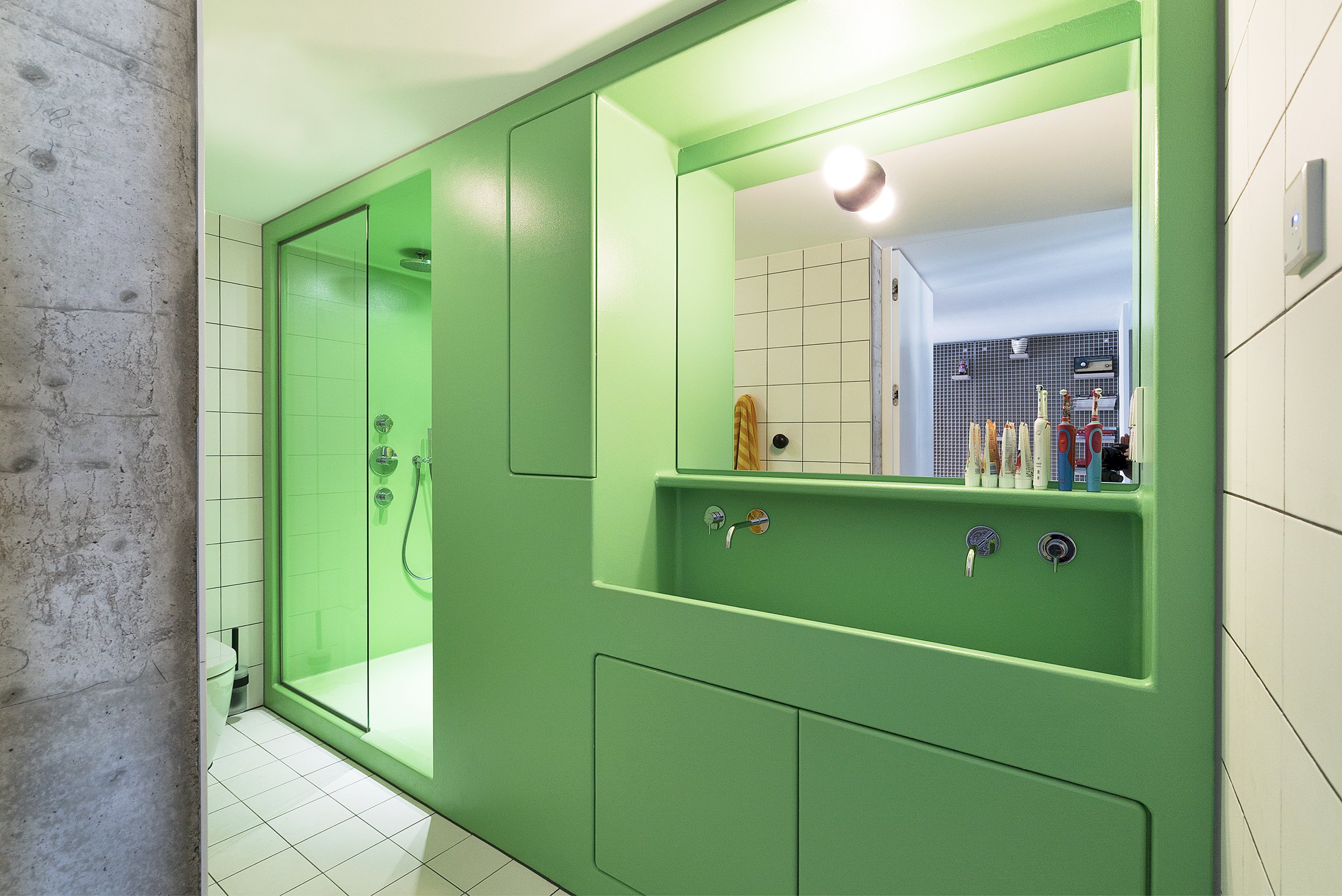 loft interior design bathroom