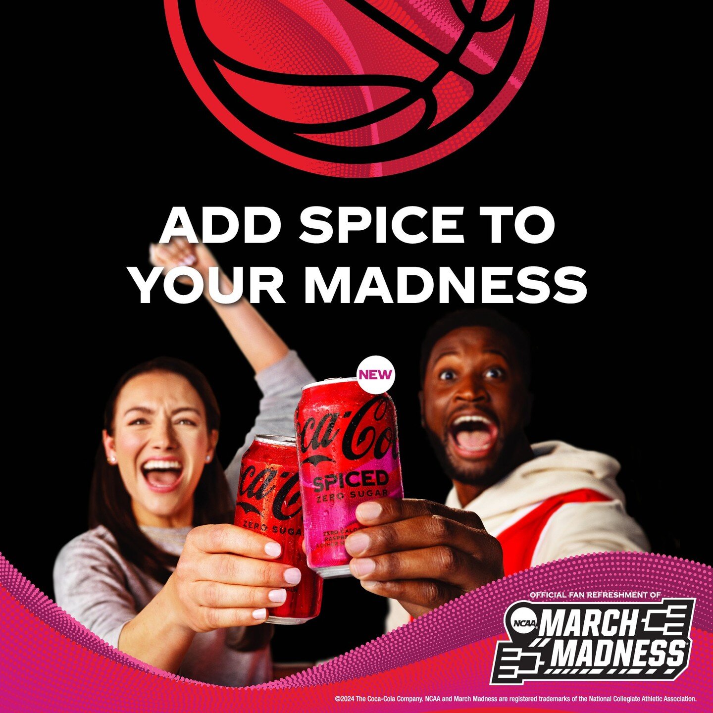 Spice up your bracket with new Coca-Cola Spiced!

Coca-Cola Zero Sugar is the Official Fan Refreshment of March Madness

#MarchMadness #CocaCola #CocaColaSpiced