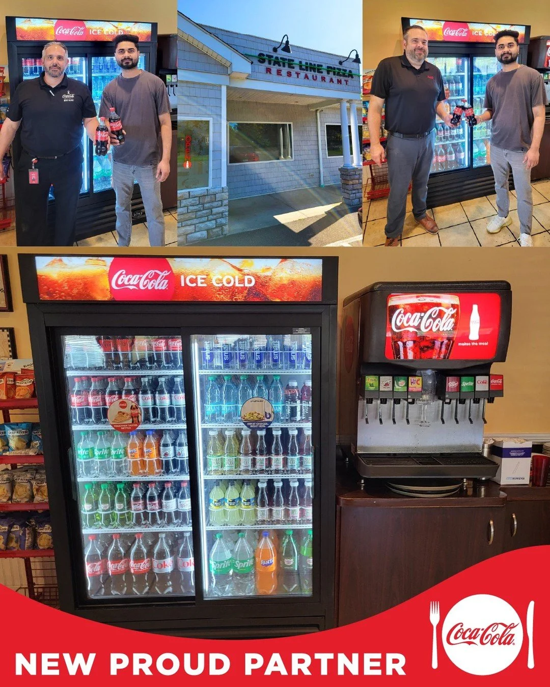 New Proud Partner!! Stateline Pizza in Canann, CT is now proudly serving Coca-Cola products. We are excited for our partnership and welcome them to the Coke Northeast customer family.

Stateline Pizza
340 N Elm St, Canaan, CT
www.stateline-pizza.com
