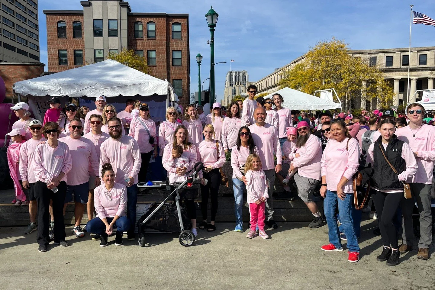 Shout out to the incredible employees from our Syracuse Sales Center and their families/friends who came together to support the fight against breast cancer at the Making Strides Against Breast Cancer Walk presented by Upstate Cancer Center on Octobe