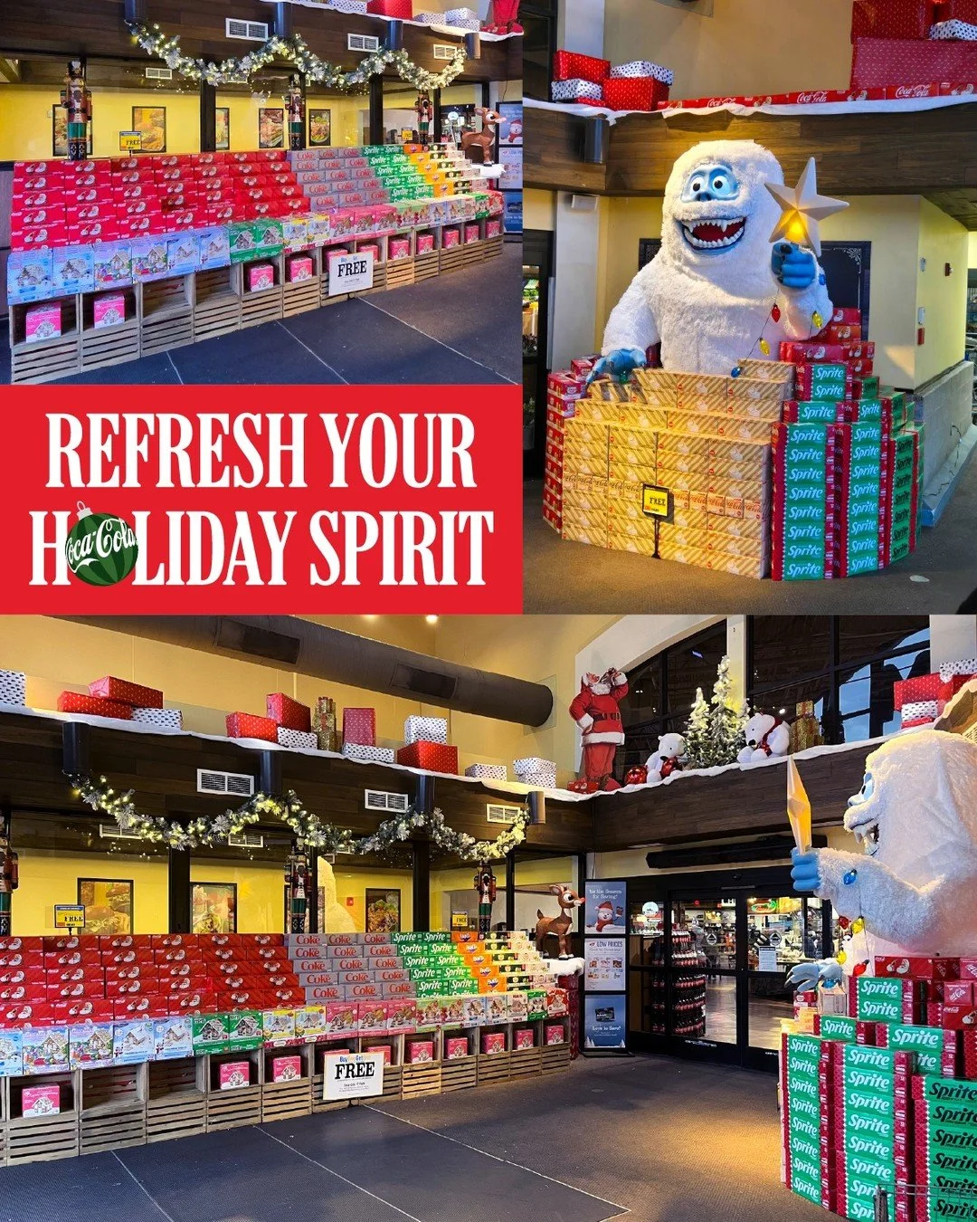 The Price Chopper Market Bistro in Latham, NY is looking festive and ready for the holidays, all thanks to our amazing Albany, NY team! Shout out to Brian Ames, Paul Stark, Mickey Erbe, Travis Forster, Scott Dempsey, and Benjamin Wakeman for their in