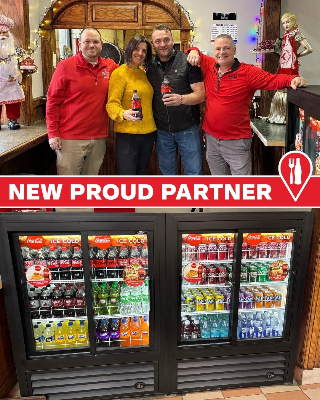 New Proud Partner!! Empire Pizza in Springfield, MA is now proudly serving Coca-Cola products. We are excited for our partnership and welcome them to the Coke Northeast customer family.
 
Empire Pizza
214 Dickinson St.
Springfield, MA

#CokeNortheast