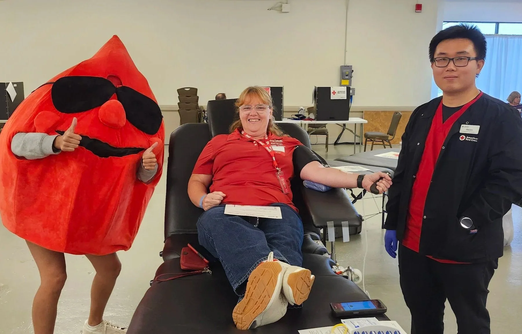 Volunteered at the American Red Cross Blood Drive