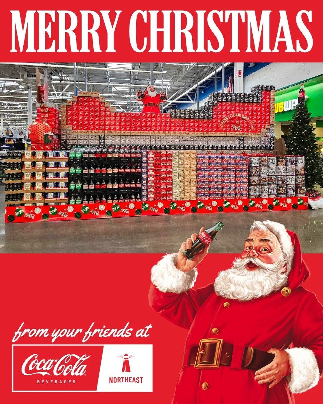 Wishing you a Merry Christmas full of sparkle, joy, and holiday refreshment! 

Store display by David Nolan at the Walmart in Manchester, NH

#CokeNortheast #CocaCola #MerryChristmas #Christmas #Santa