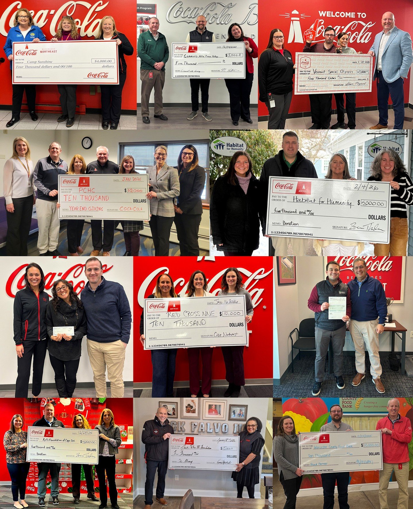 Playing a positive role in the community is an important part of our philosophy at Coke Northeast. We believe in living our values and strive to enrich our local communities through advocacy, partnerships, and creating shared value. At the end of 202