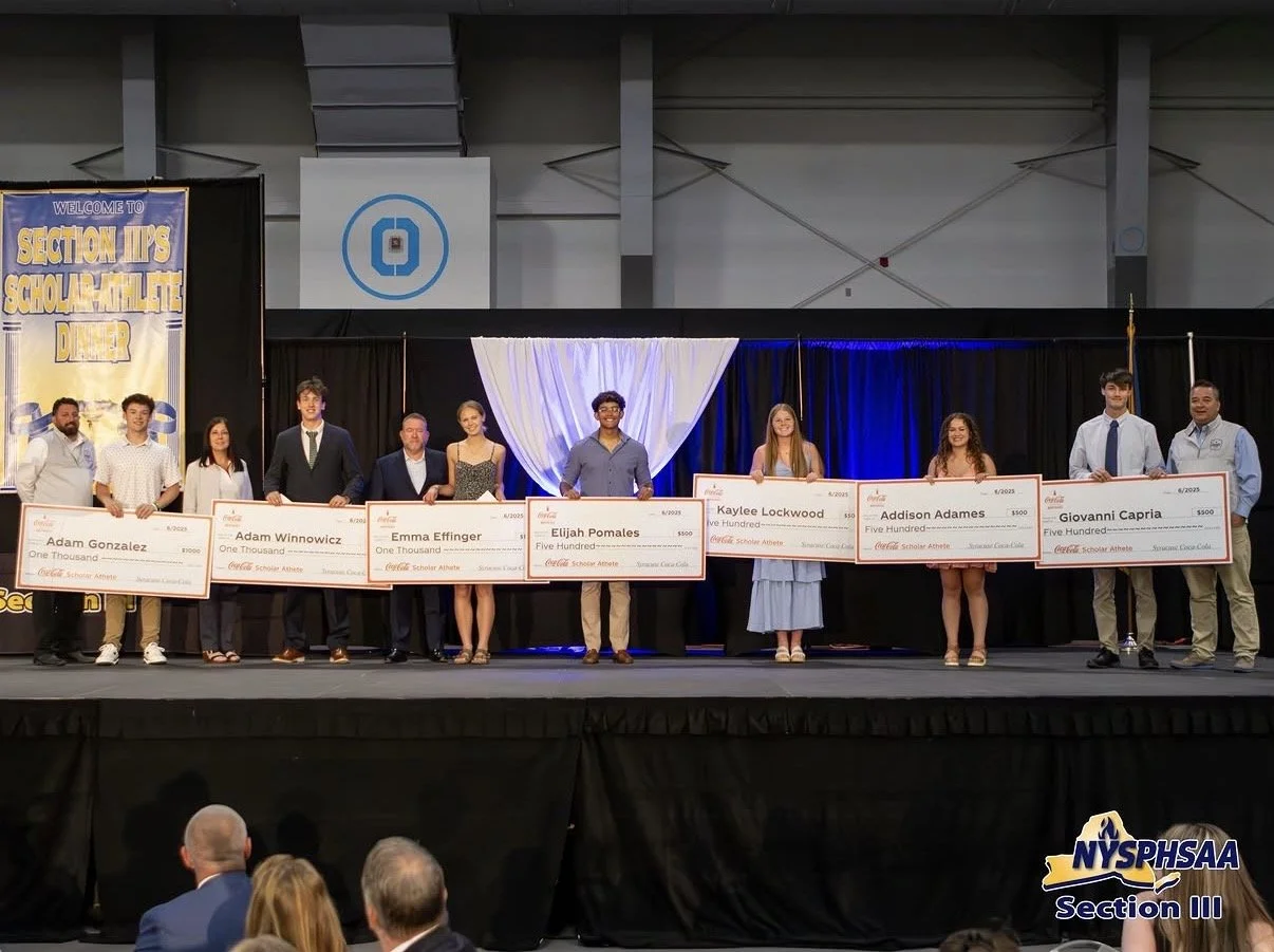 Awarded $6,000 in Scholarships to the NYSPHSAA Section III Scholar-Athlete Program.