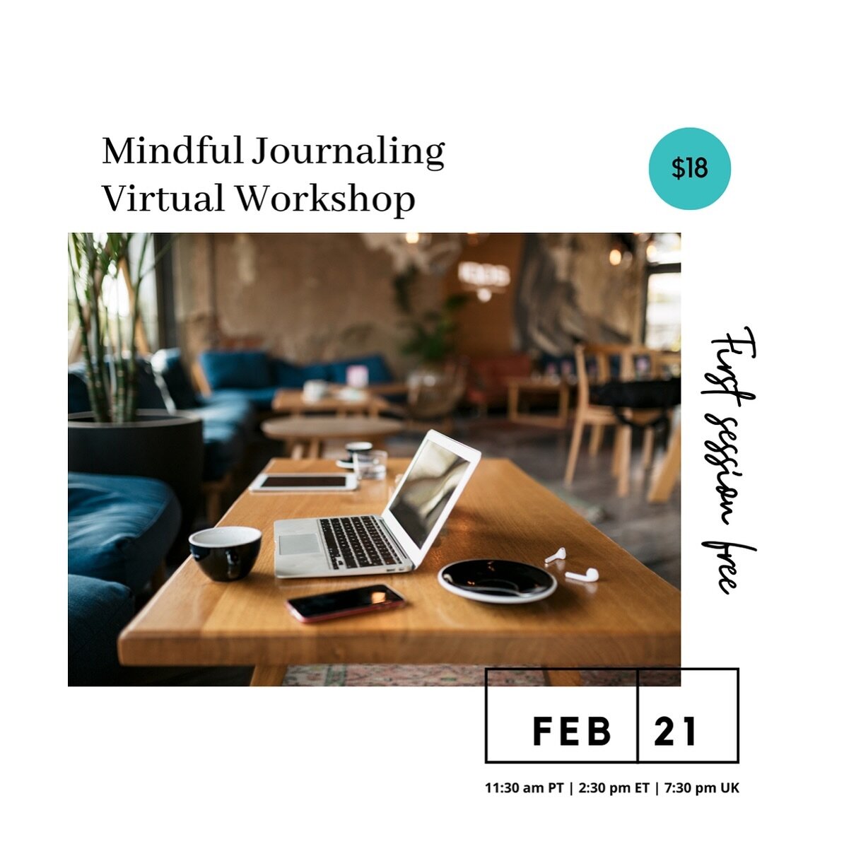 Take a break and join us for a mindful journaling workshop. An invitation to pause, check in with yourself and reflect. 
No experience needed. Come as you are, experienced journalers and newcomers are welcome. 

DM for a free taster session.
Online t
