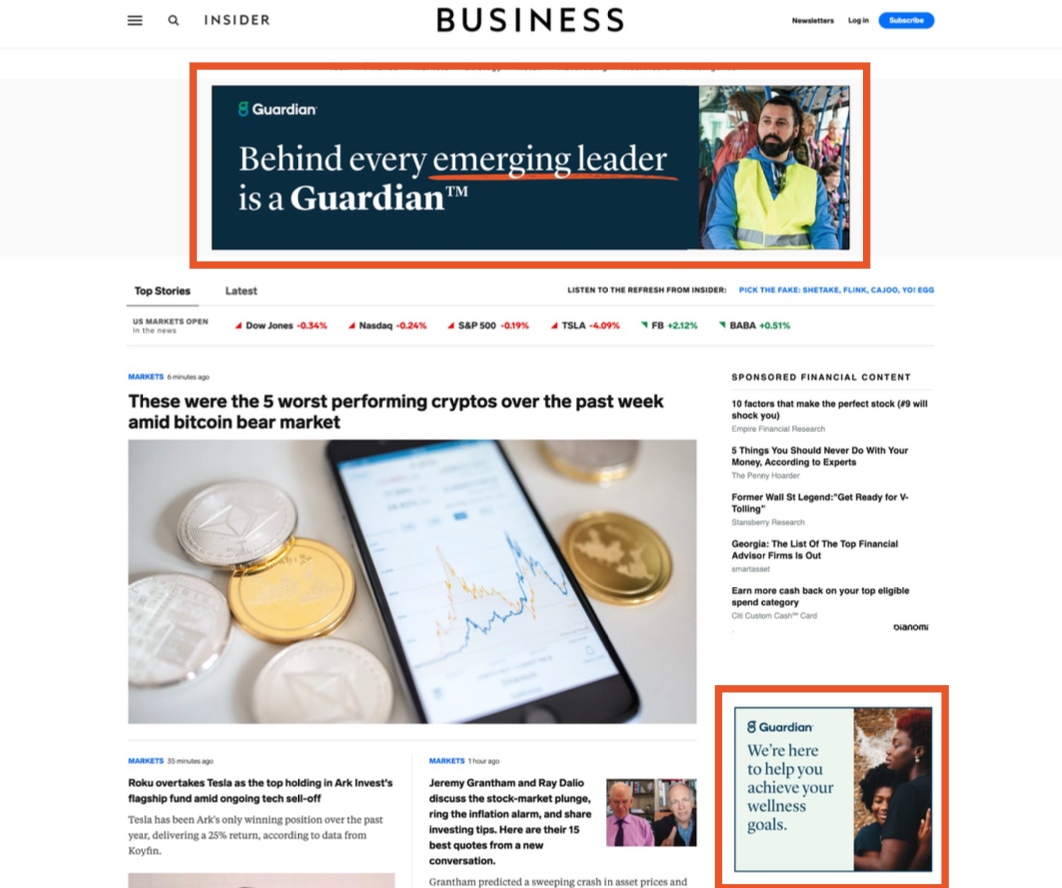 Guardian Display Banner