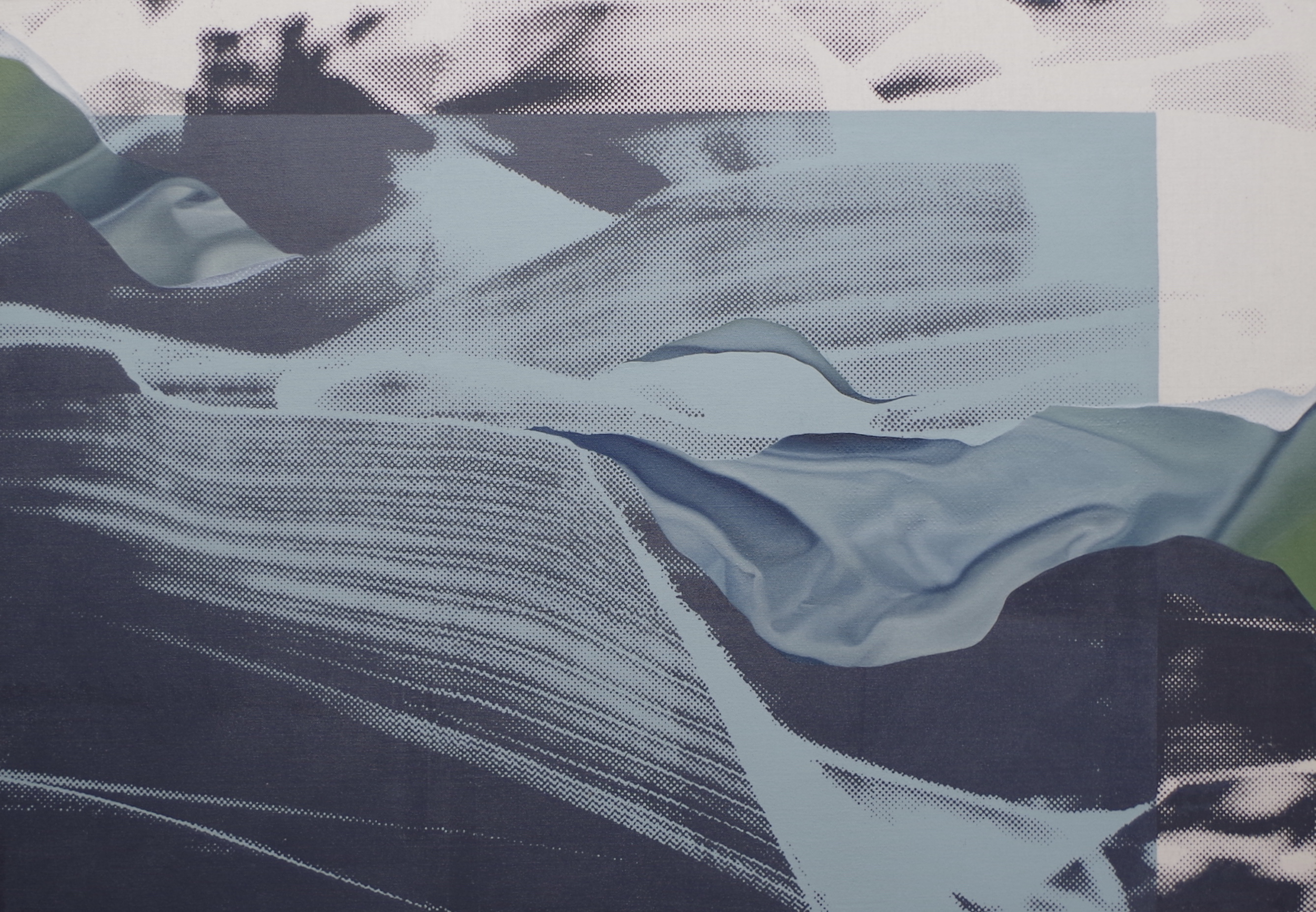 Zephyr (2015), oil and acrylic on canvas, 70 x 100cm (SOLD)