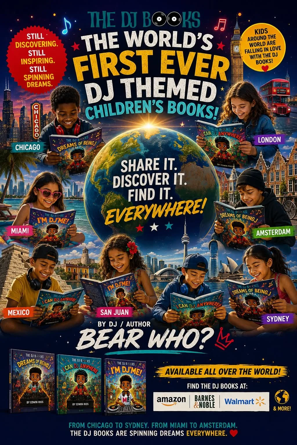 My crazy idea has turned into something so special. Kids all over the world love the books. Parents, friends and family. Thank you everyone. People are still discovering the books and sharing their stories.  Looking forward to seeing more of these fr