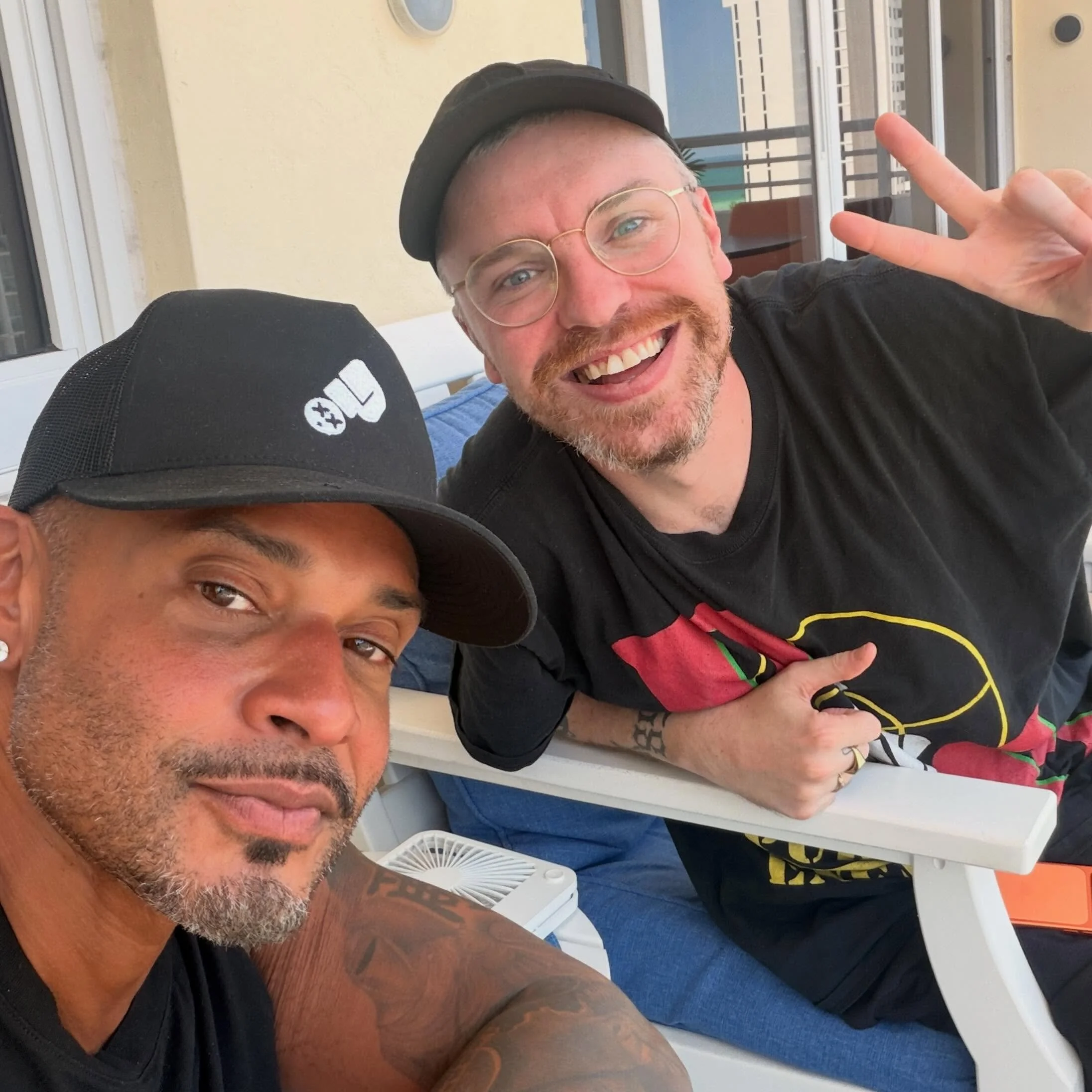 @bearwho @mele getting him ready for his USA tour! Chicago represent!! @defectedrecords @defectedevents congrats on your new album release homie!!.. some incredible beats bro!!