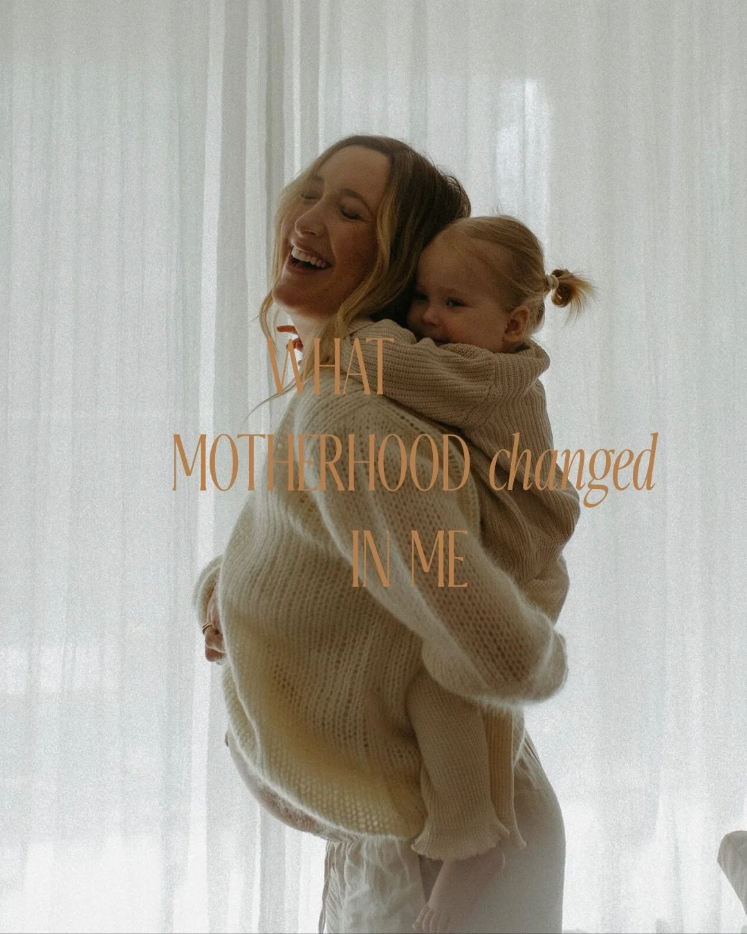 If I could give one advice for new mothers it would be that dive into motherhood head first. 

Let it consume you. Let go of your old self. Don&rsquo;t hold tight of the past. 
Instead, trust that you are not disappearing.
You are expanding.

Instead