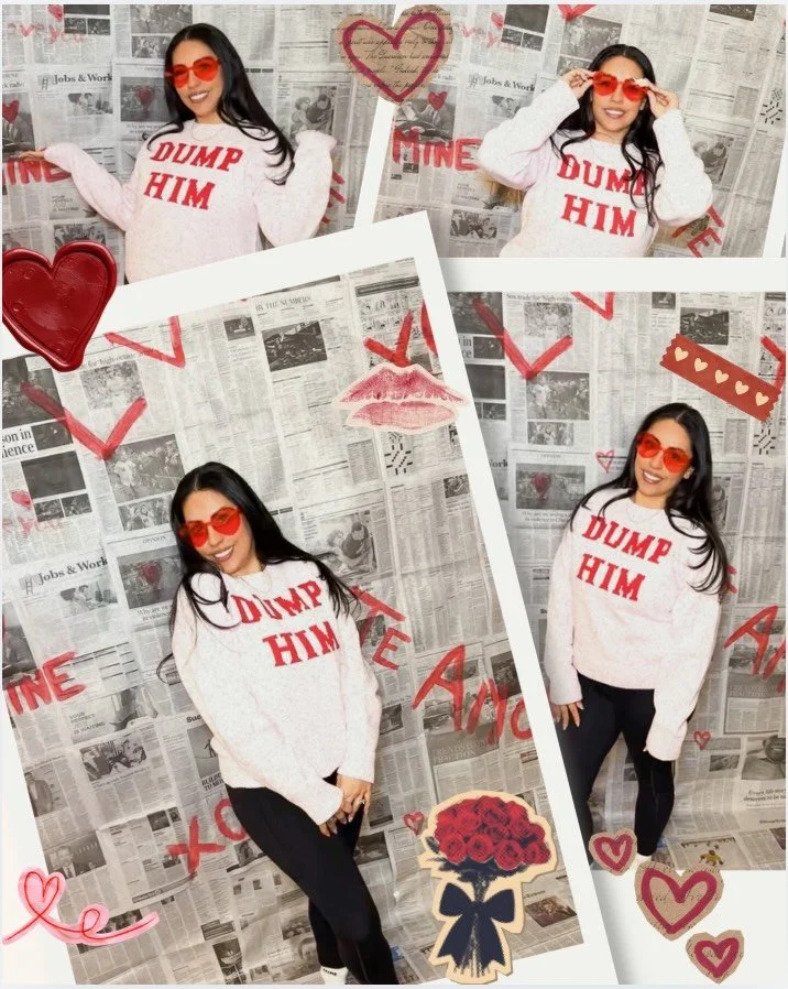 EXTRA!! EXTRA!! Big news loading 🗞️&hearts;️📰&hearts;️⏳ I can&rsquo;t wait to share some amazing news. Also, thank you to @chanteltiedge for creating this super cute Valentine&rsquo;s Day backdrop. And last but not least, later I will be posting so