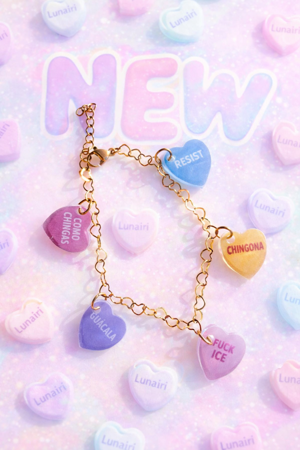 Sassy Conversation Heart Bracelet