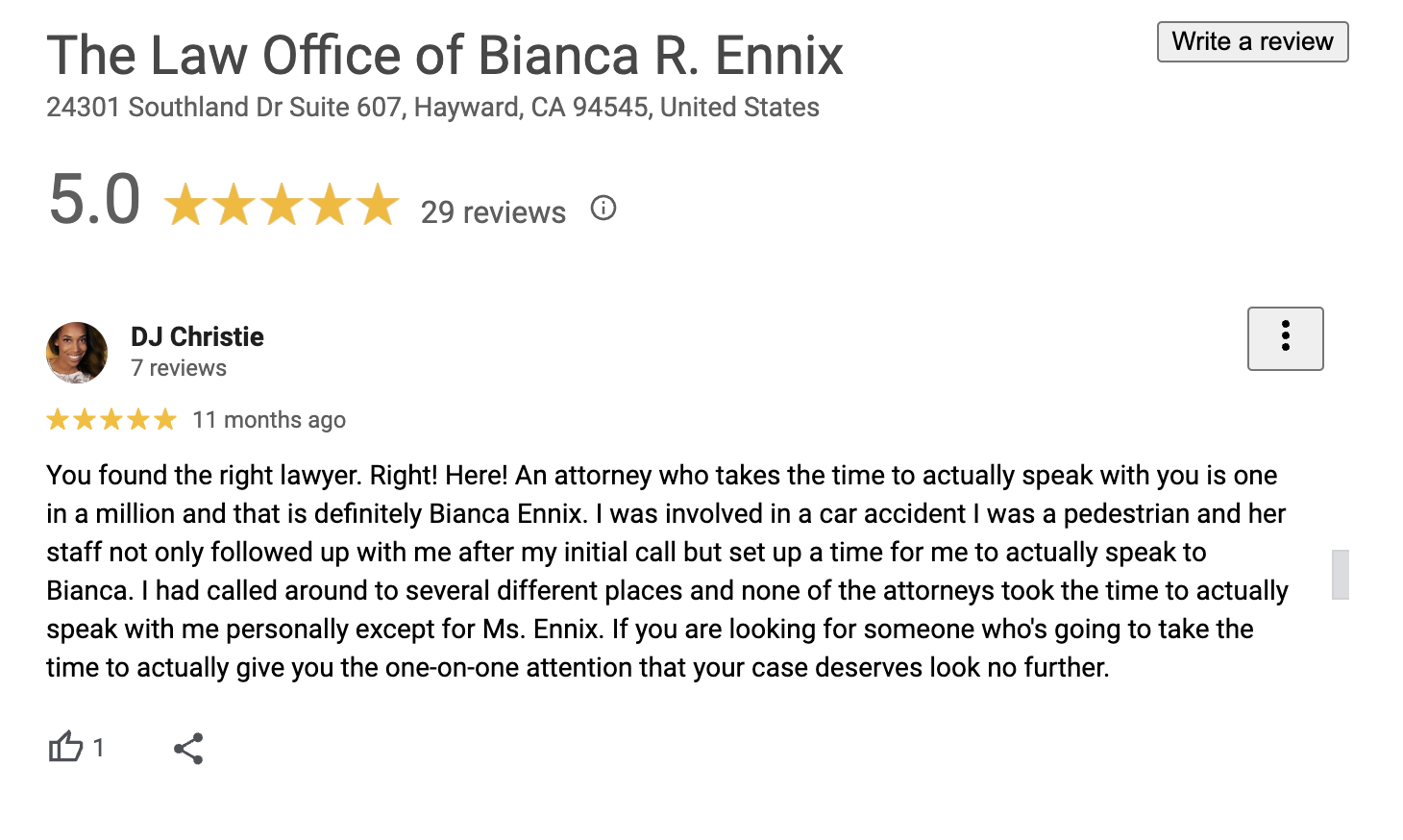 The Law Office of Bianca R. Ennix