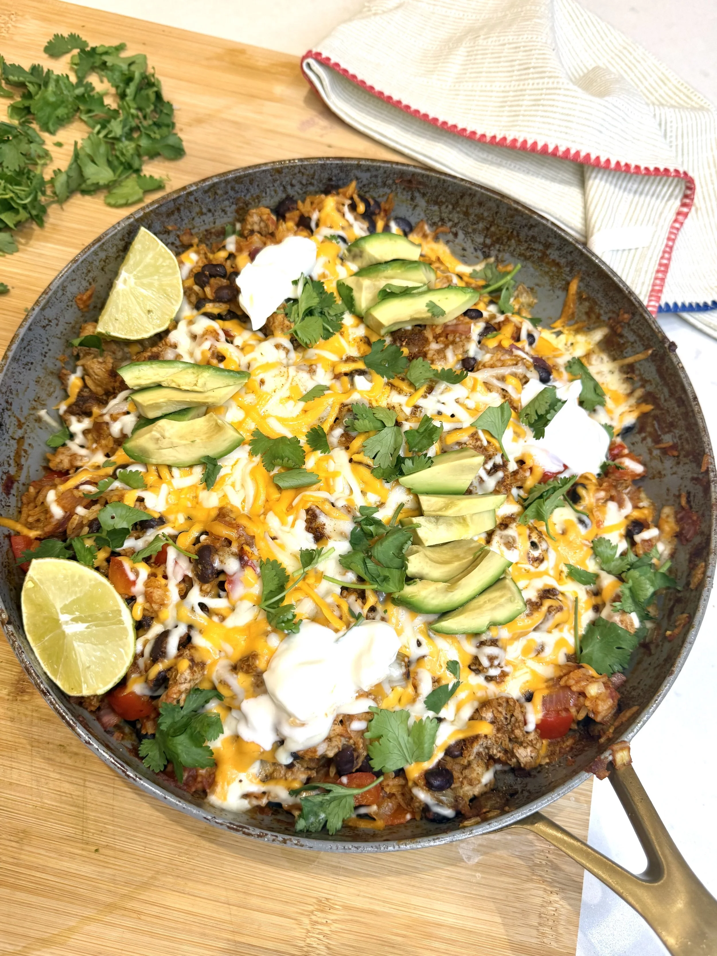Turkey and Black Bean Taco Skillet