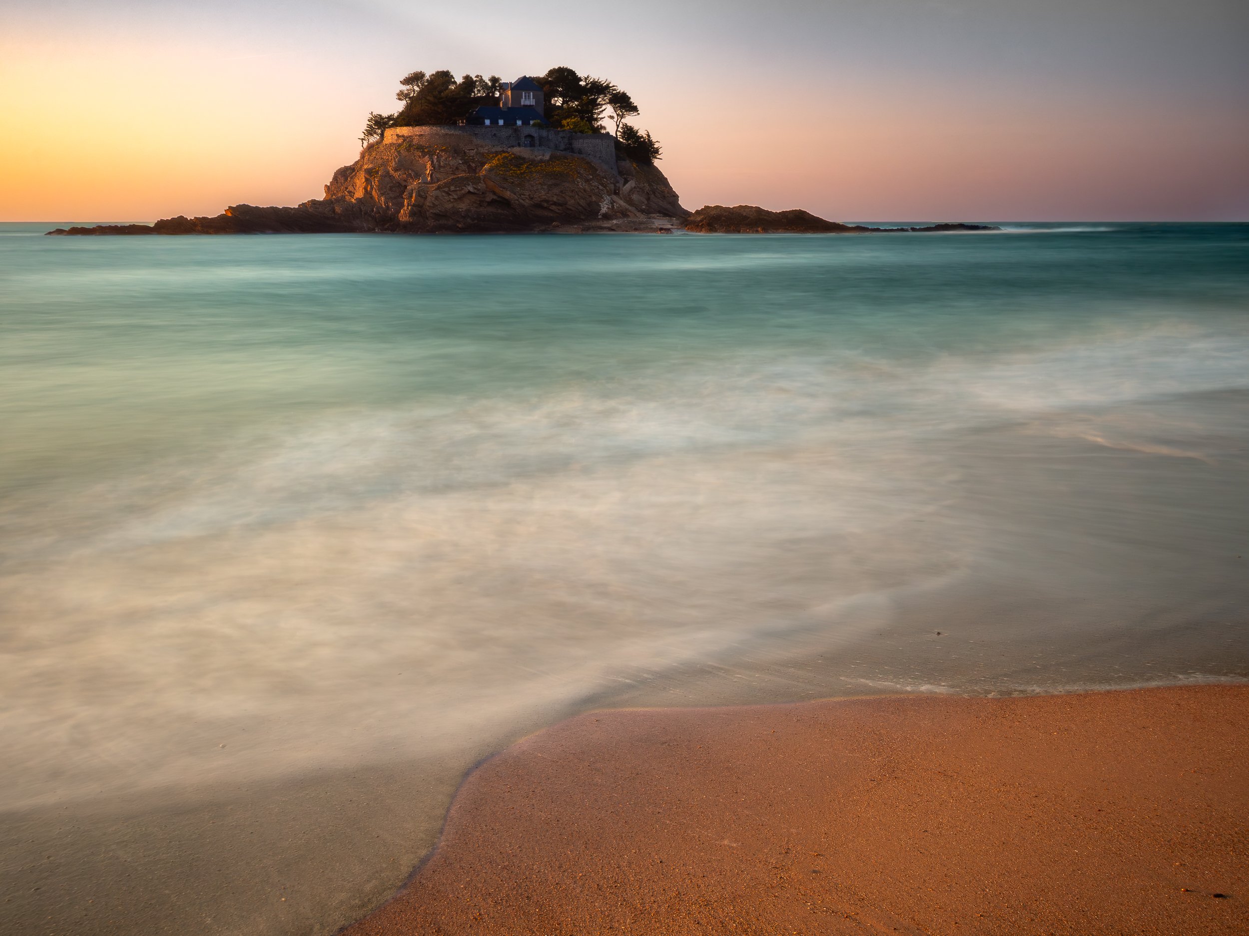 Anse Duguesclin au crépuscule-pose lente