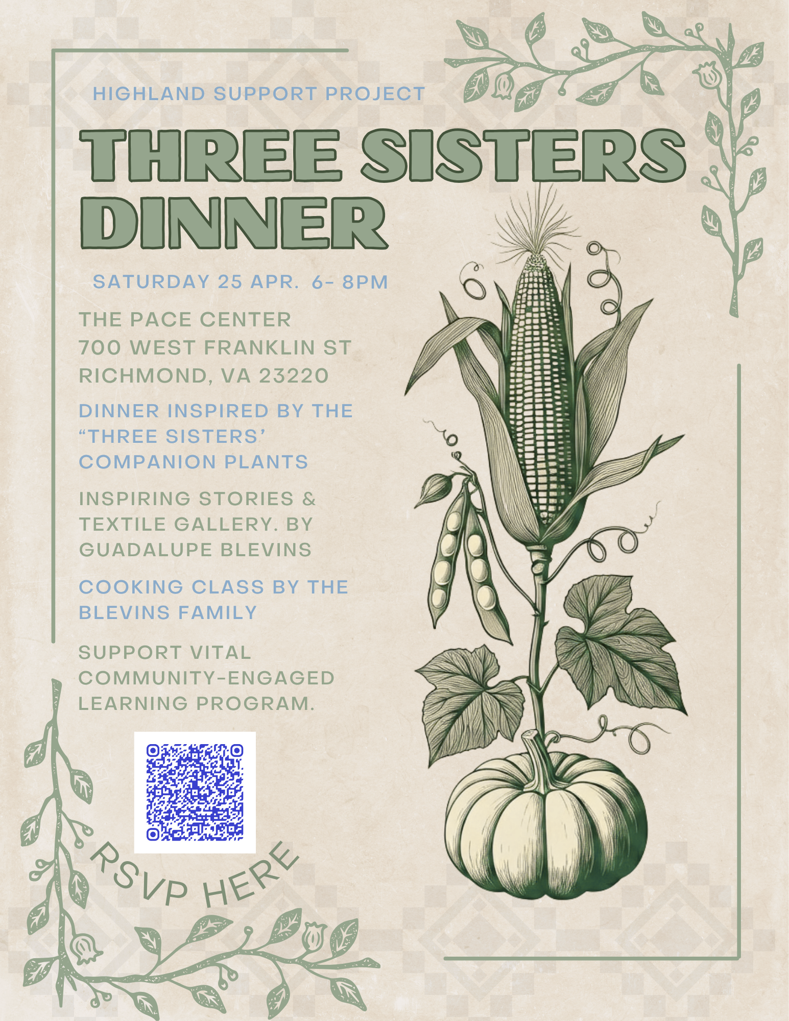 Three Sisters Dinner - A Gathering for Global Women's Health