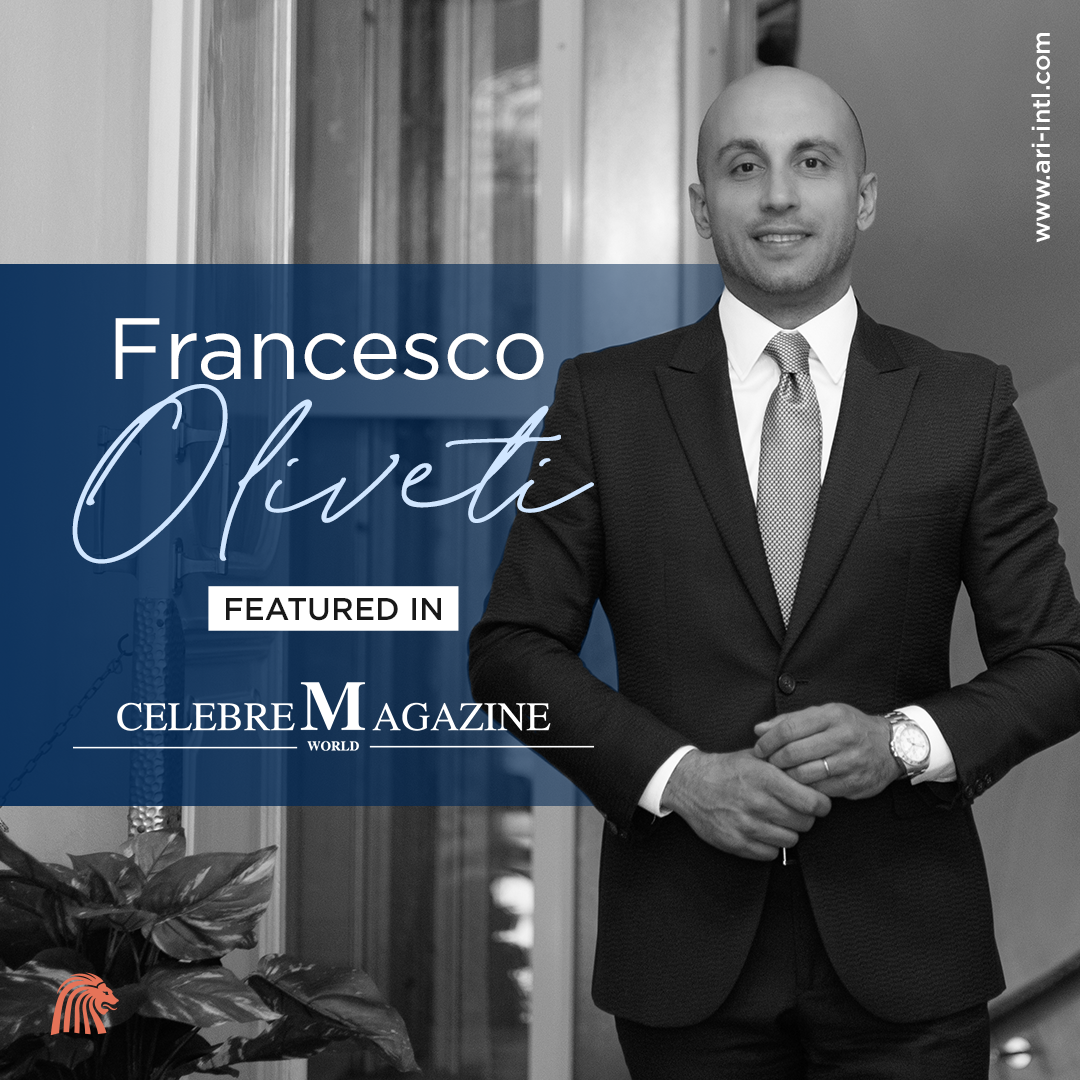 Francesco Oliveti Featured in Celebre Magazine