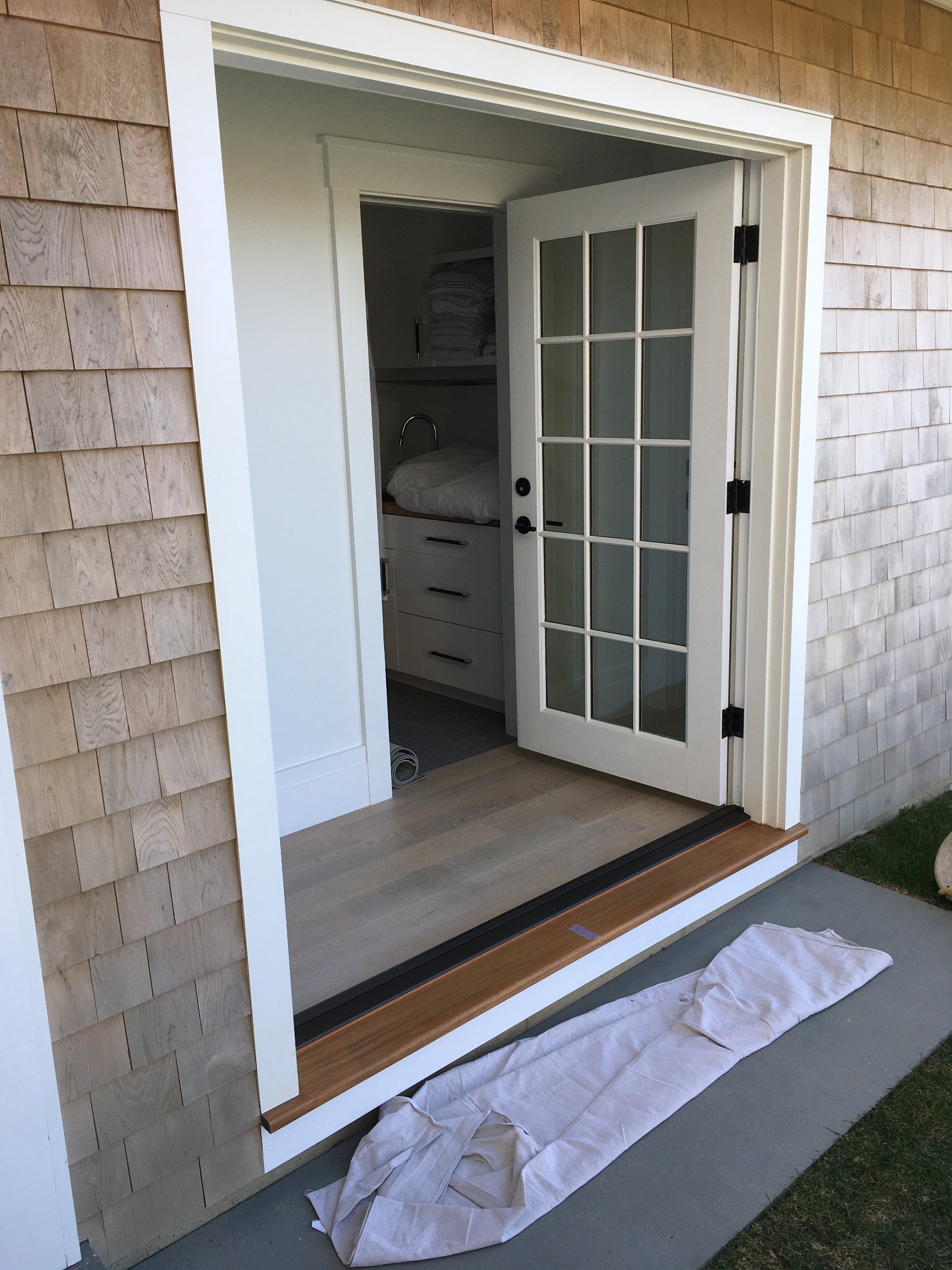 A Finished Prehung Outdoor Door Unit