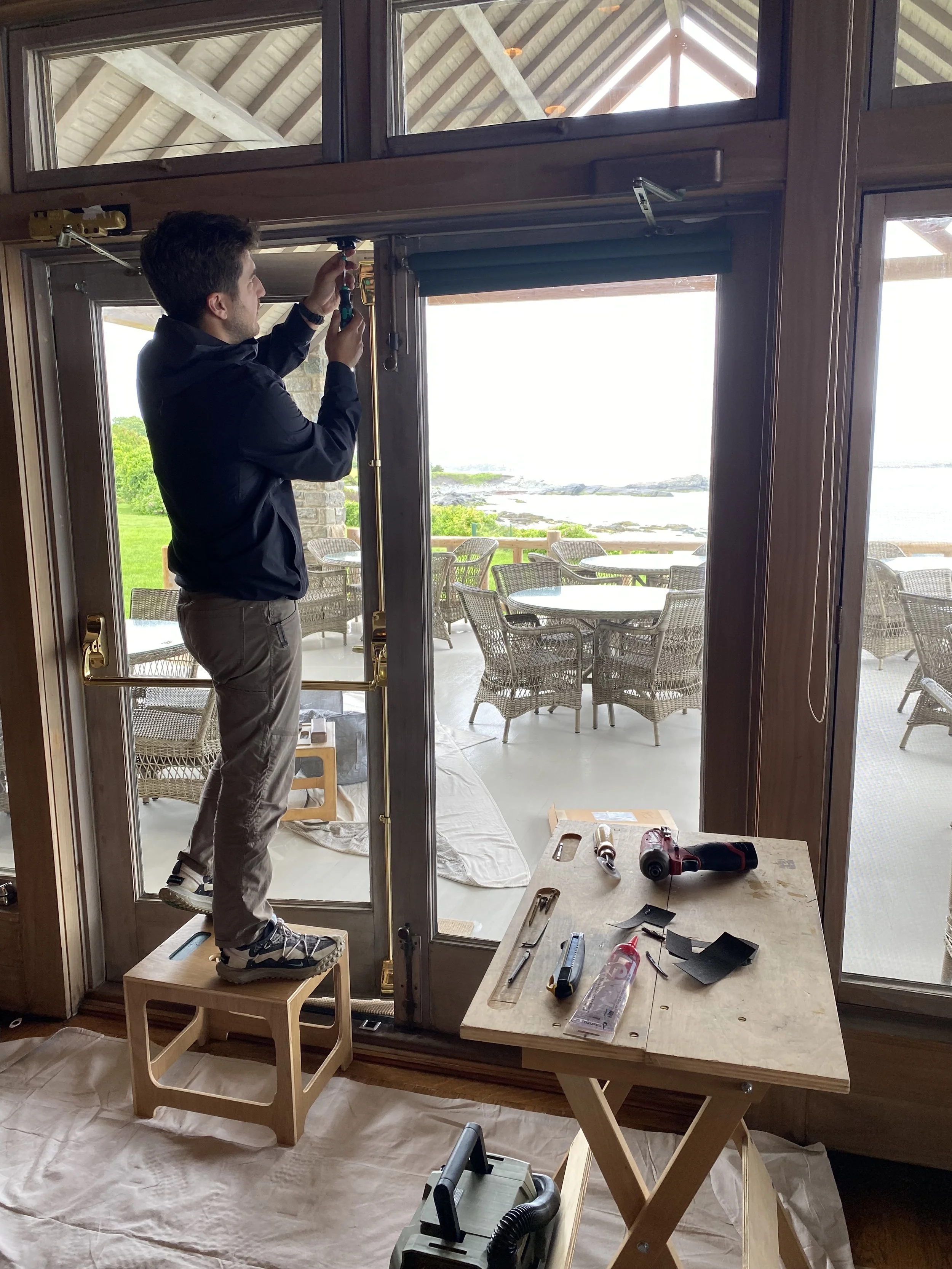 A Door Tune-Up with an Existing Hardware Adjustment  