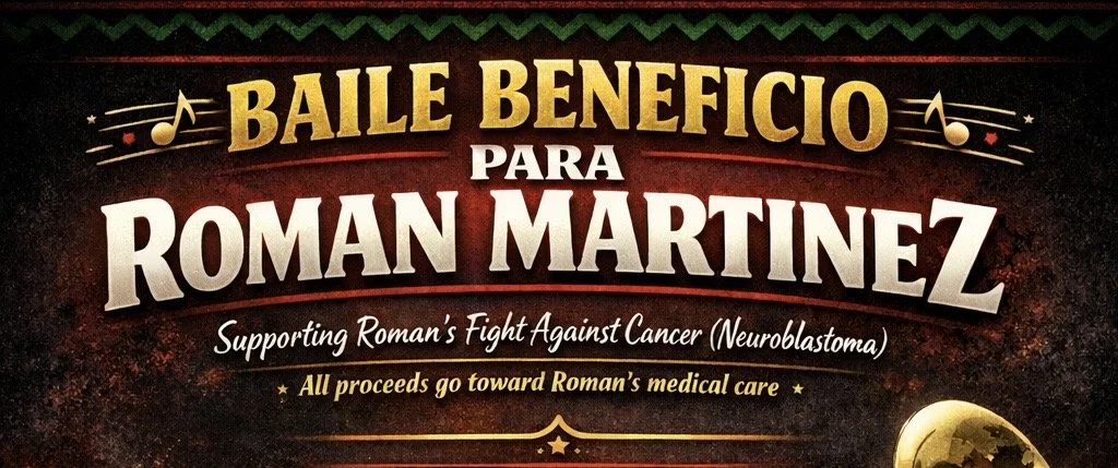 show poster for Acompáñanos a una noche de Banda y Musica para recaudar fondos en apoyo a Roman Martinez, un pequeño guerrero luchando contra el cáncer (Neuroblastoma).📆 Sábado , 31 de Enero 📍Lost on Main – 319 Main St, Chico, CA