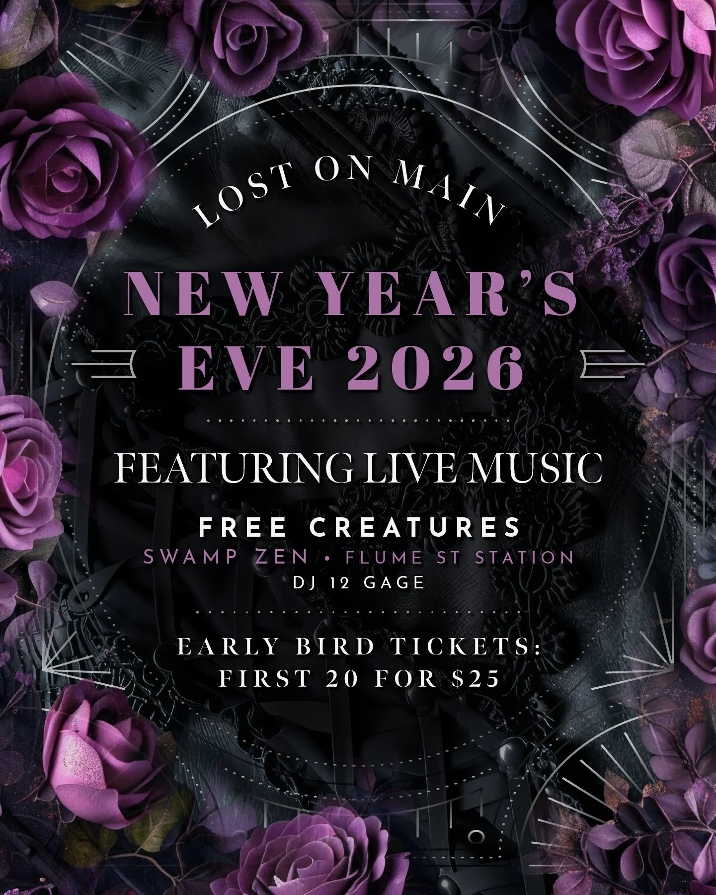 Lost on Main in downtown Chico, CA is THE place to be this New Year’s Eve in Chico! 3 killer bands, 1 epic DJ, and the best vibe in town. What a way to ring in 2026!🎉💃