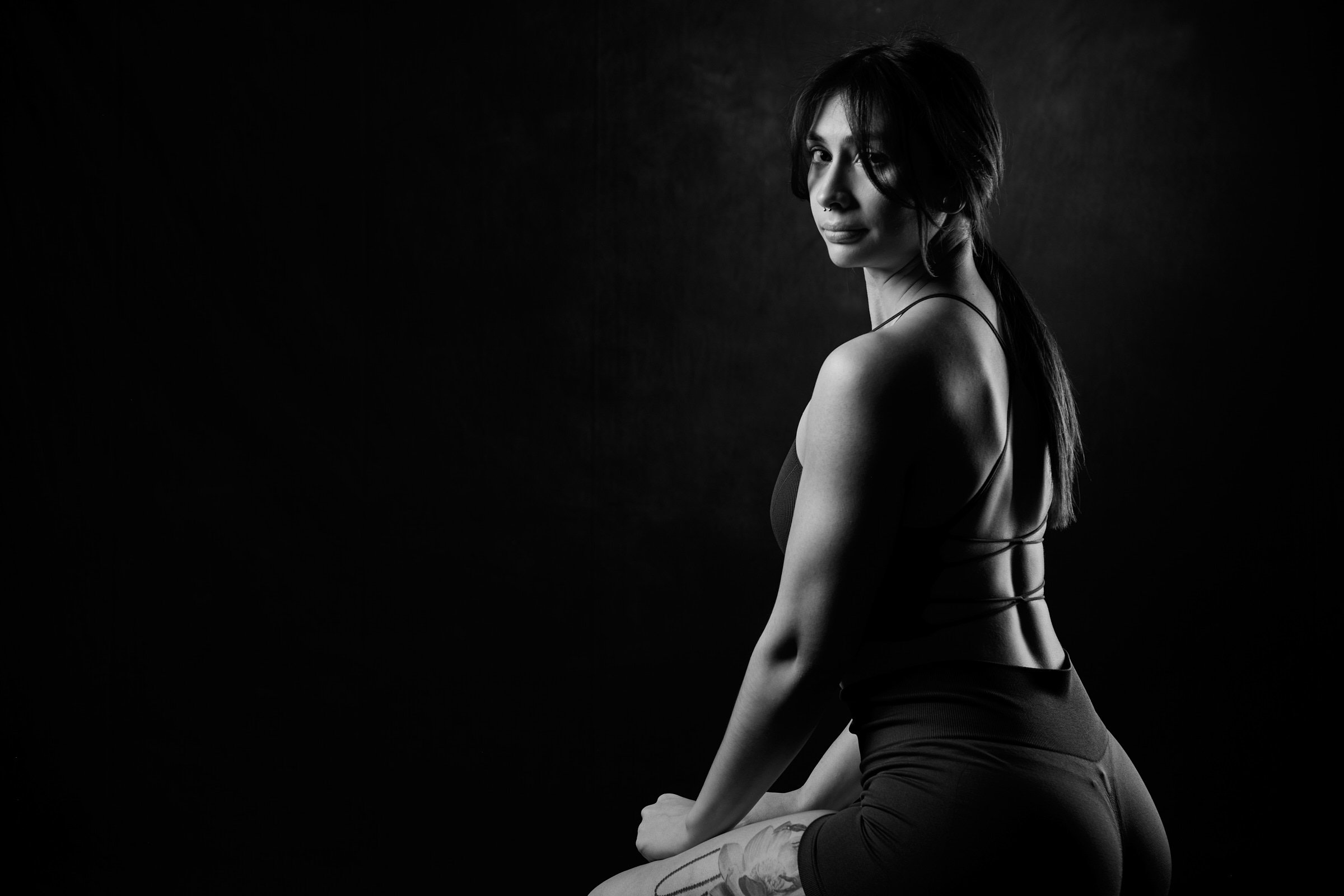 studio fitness portrait