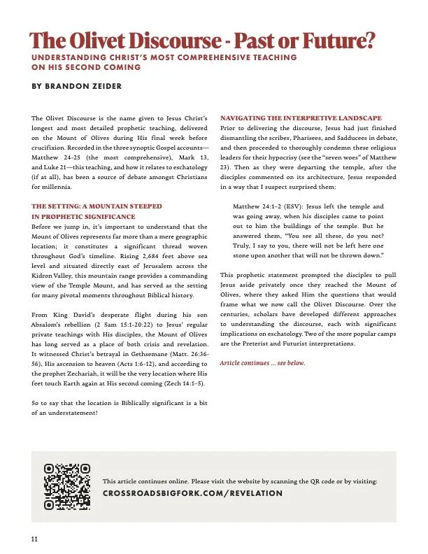 Olivet Discourse - Past or Future?