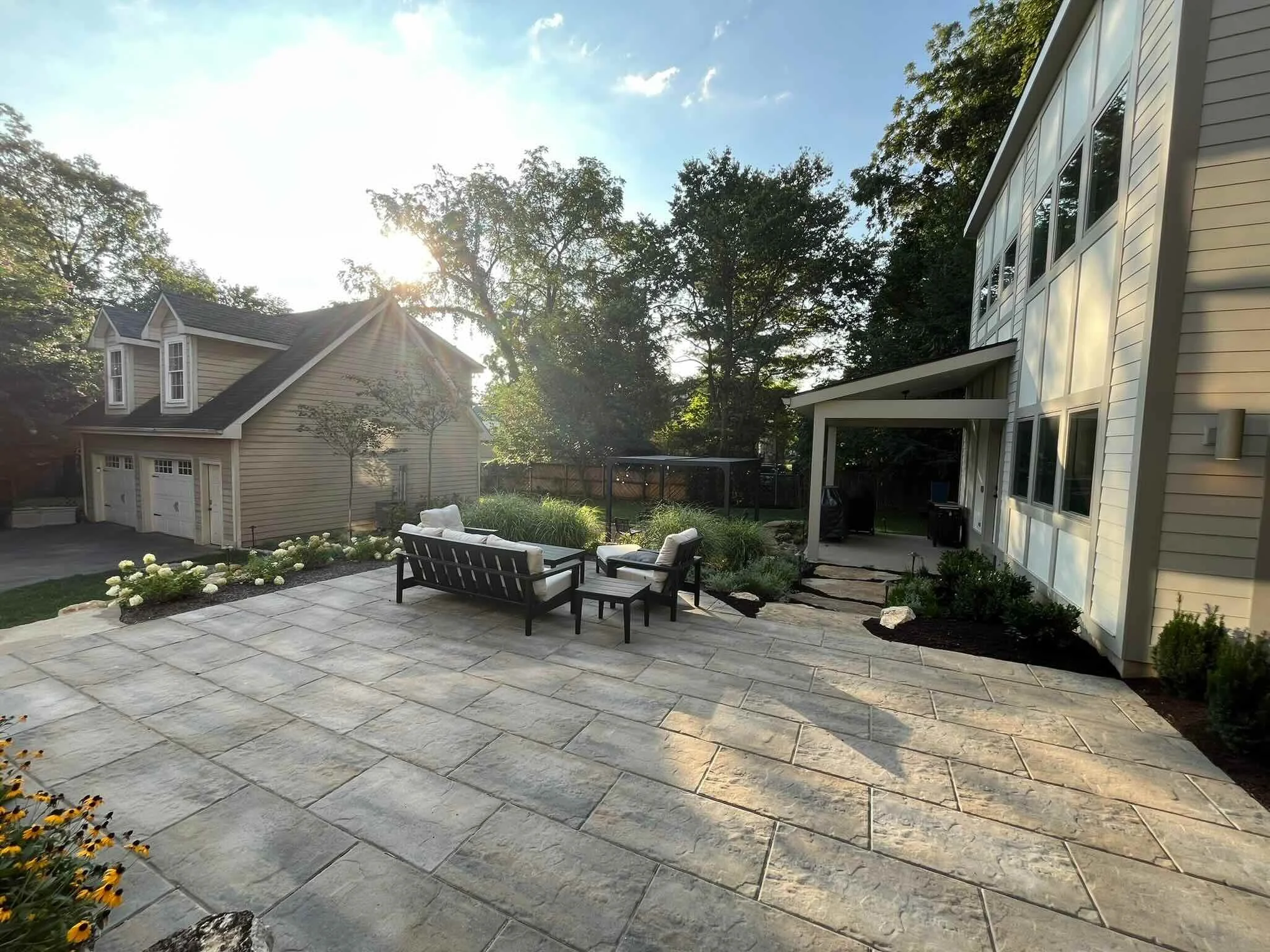 Hardscapes, patio space, outdoor living, custom landscape design
