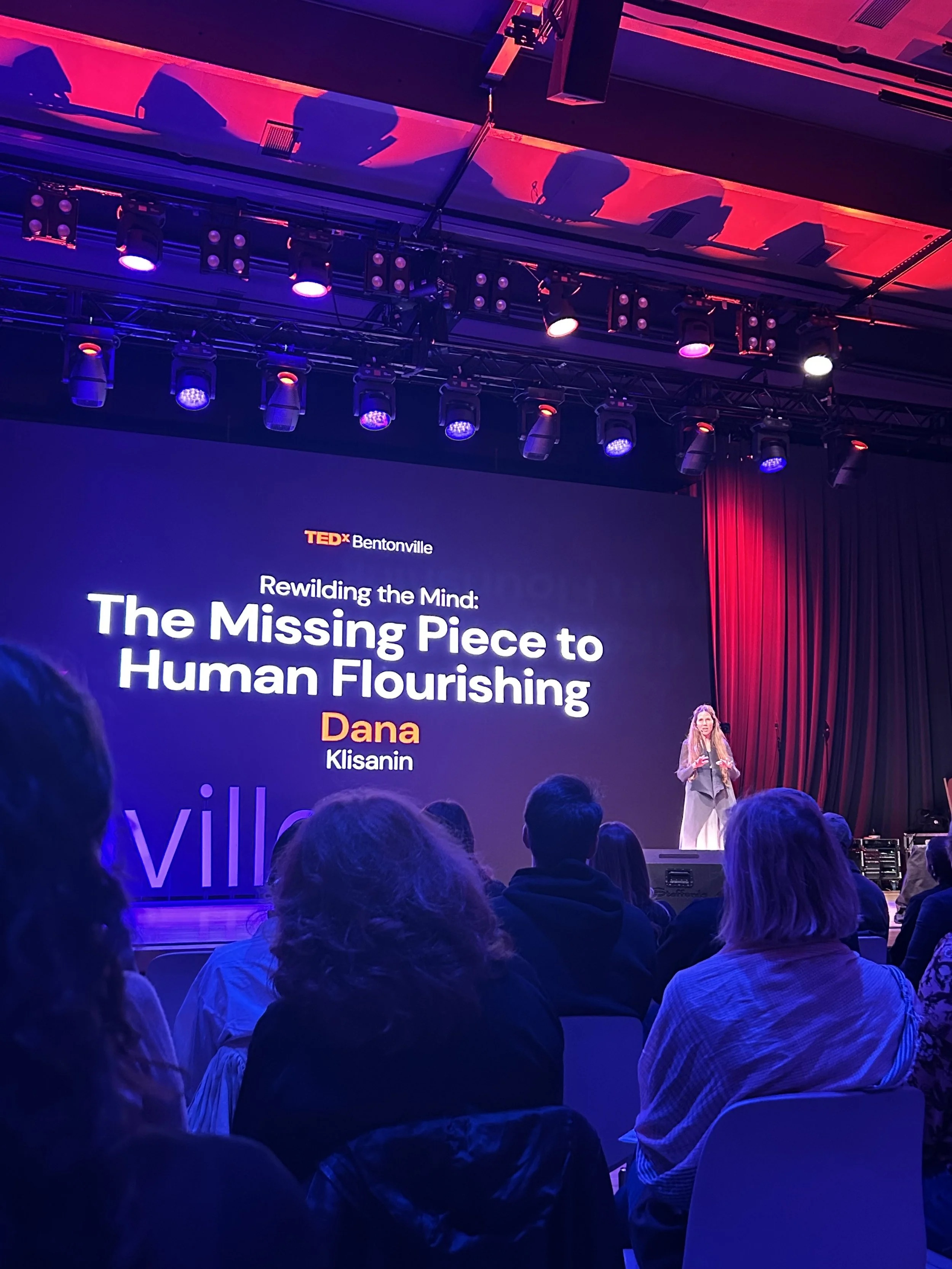 Dana Klisanin speaking at TEDx Bentonville