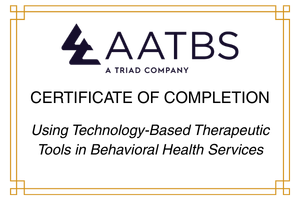 Logo of AATBS, a Triad company, on a black background with a decorative gold border.