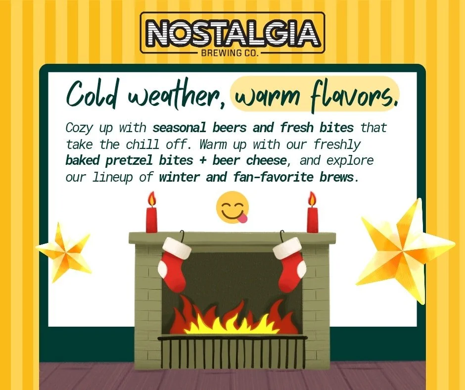 Cold weather&rsquo;s here, and we&rsquo;ve got all the warm, cozy flavors to make winter nights a whole lot brighter. ❄️🔥

Settle into the taproom and sip your way through the season with:
🍺 Drunken Elves &ndash; our classic Christmas Ale that brin