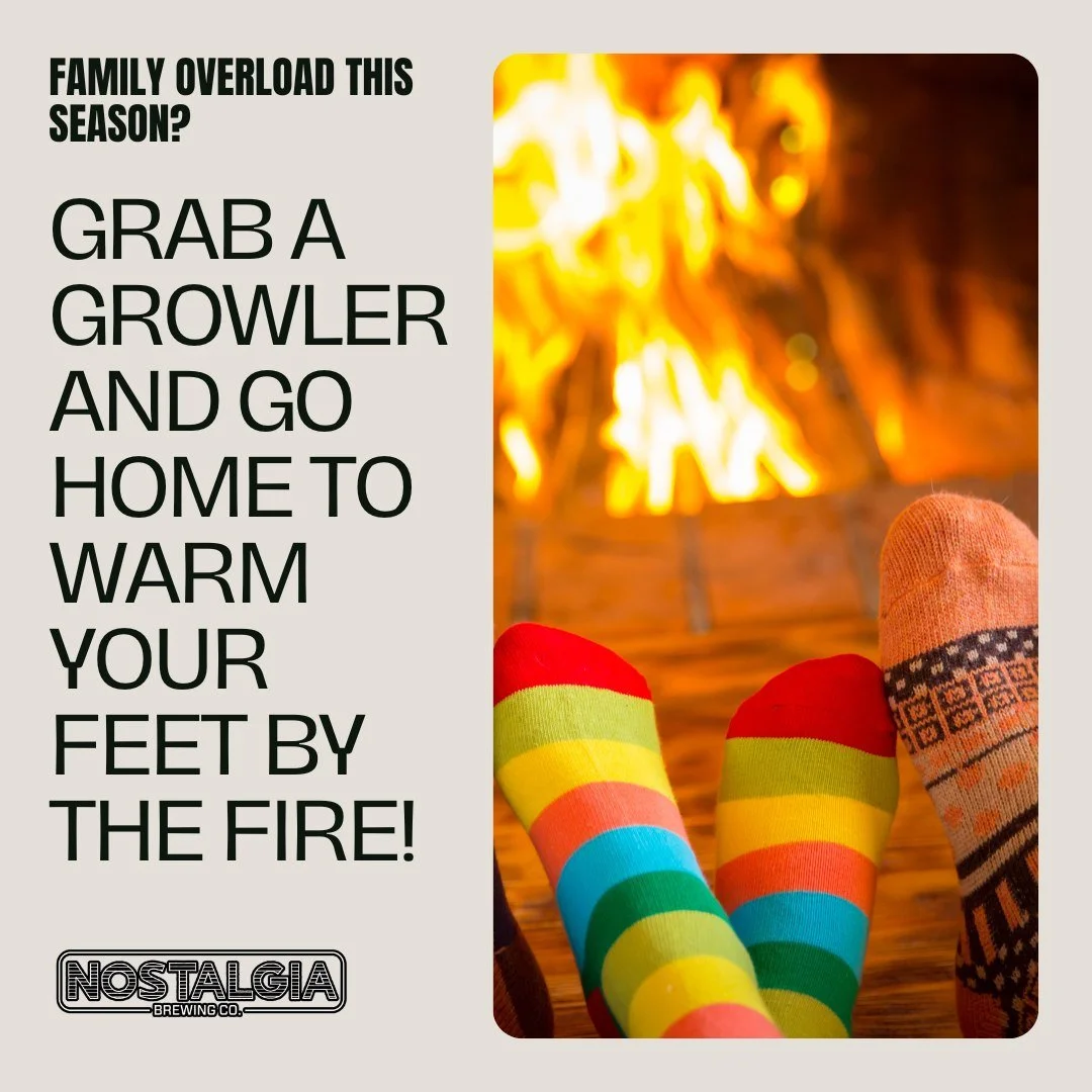 We love our families&hellip; but also&hellip; we love our peace and quiet. 😅

If you&rsquo;ve hit your social limit after the holiday chaos, we&rsquo;ve got just the fix: grab a growler of your favorite brew and head home to warm your toes and recha