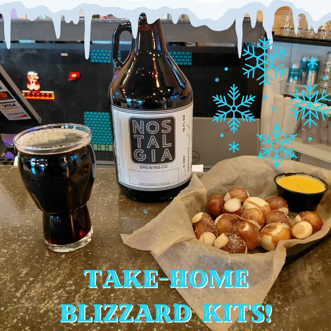 Ohio&rsquo;s biggest snowstorms in a long time is rolling in tomorrow night ❄️

Before the flakes fly, stock up with a Blizzard Kit made for staying warm and cozy at home.

Each kit includes:
- A growler of Seize the Day &ndash; Peanut Butter Porter 