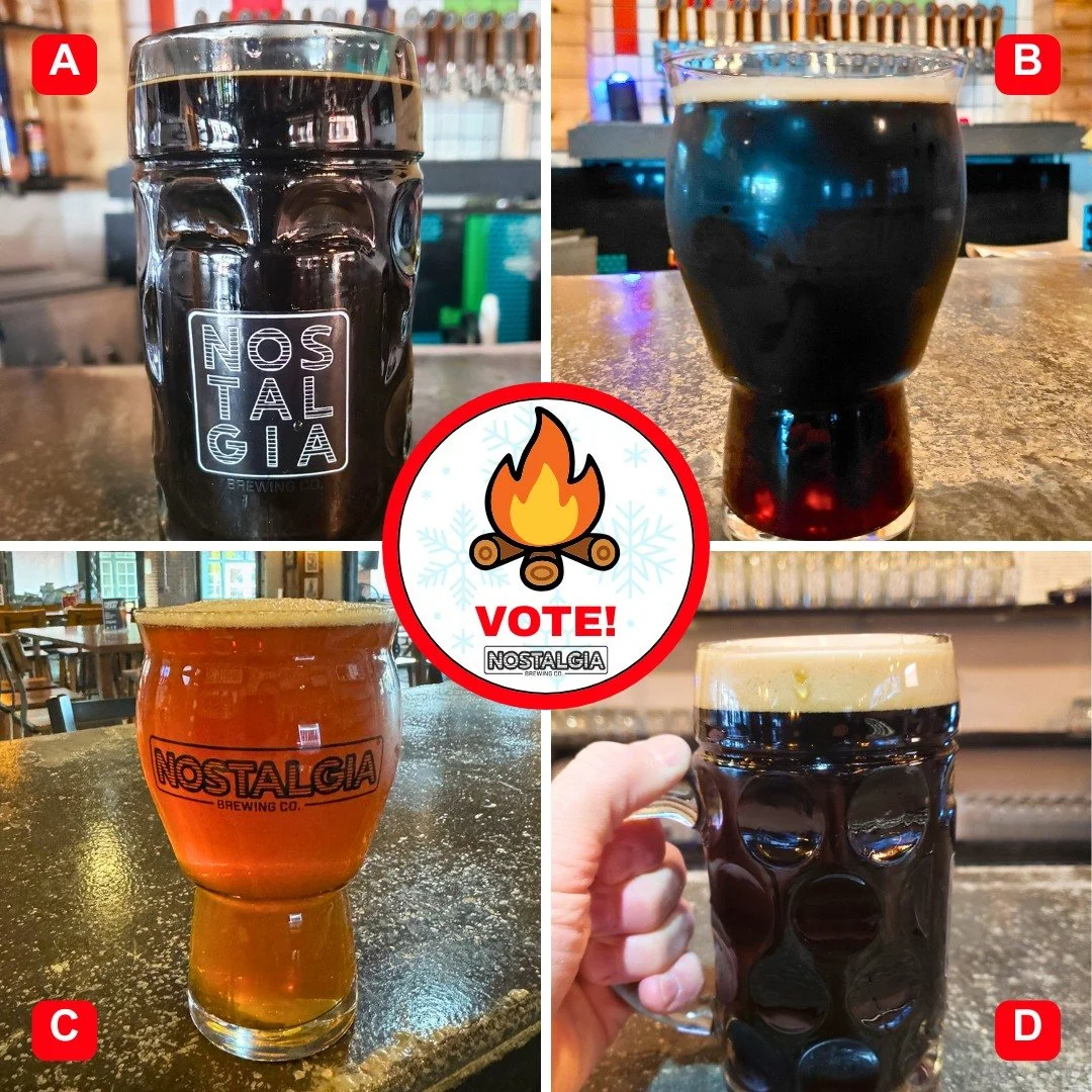 Cold weather = winter warmers 🍺❄️
Help us settle the debate&hellip;

Which cold-weather beer are you grabbing a growler of?
Vote using the letters below 👇

🅰️ Double 3-Peat &ndash; Milk Stout
🅱️ Backroads Blacktop &ndash; Dark Lager
🅲 Brewm-Hild