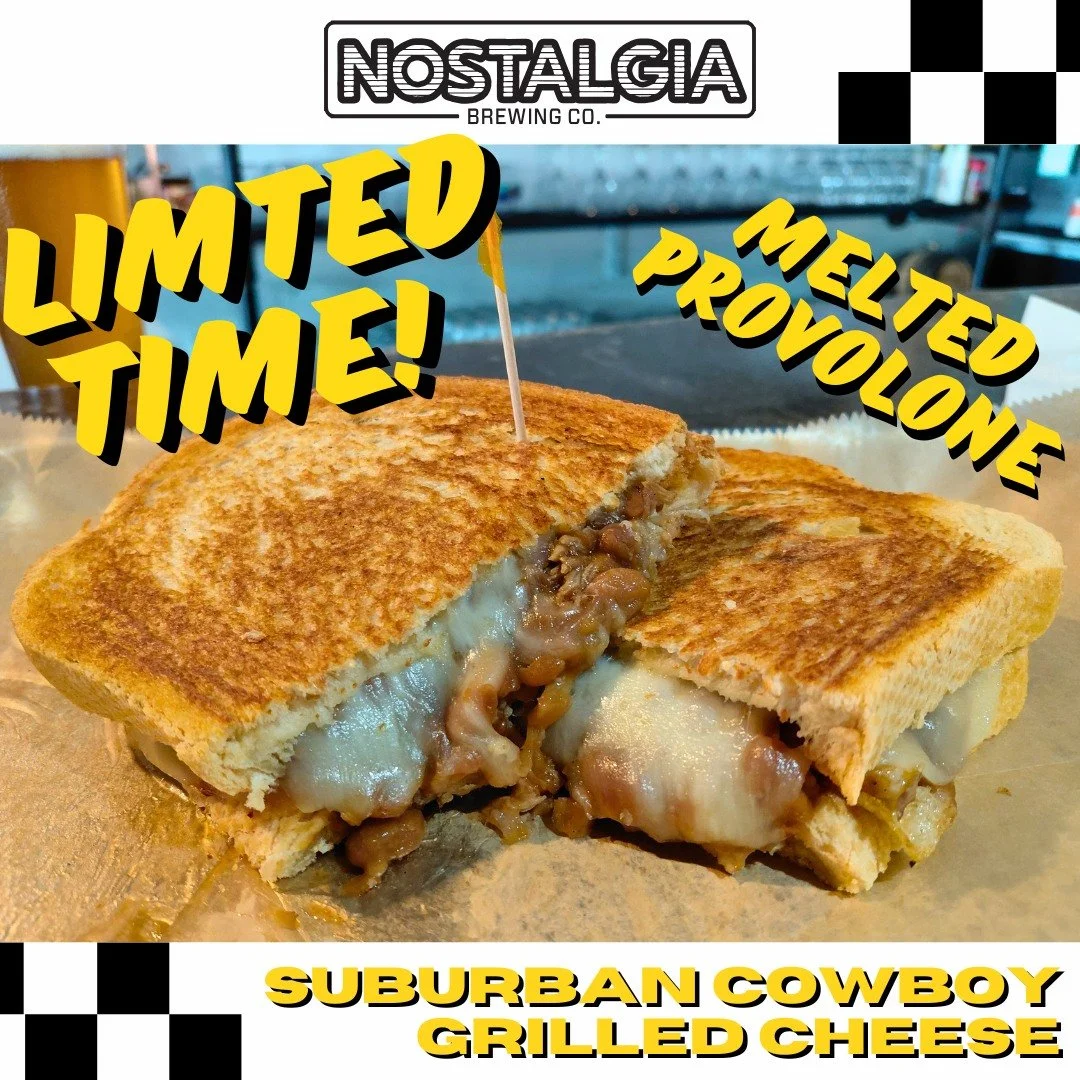 🥪 Sandwich of the Month: The Suburban Cowboy Grilled Cheese 🤠🔥

Comfort food you can hold in your hands. We&rsquo;re talkin&rsquo; BBQ pulled pork, baked beans, and melty provolone cheese, all grilled between our famous Italian ciabatta bread.

Pe