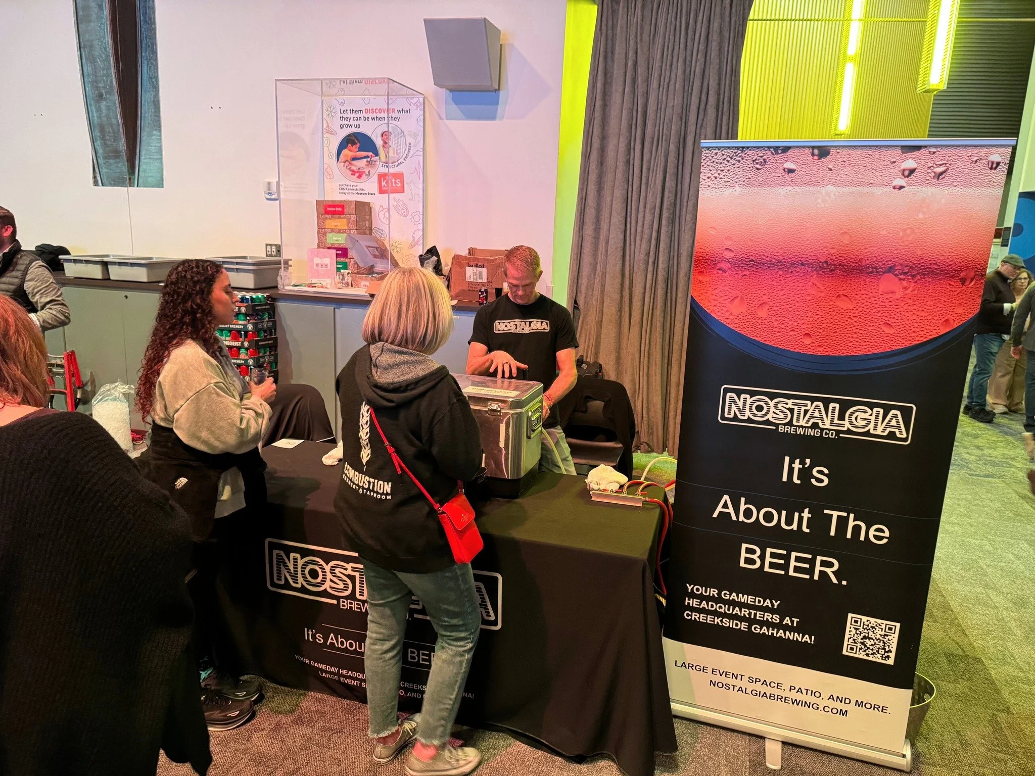Throwback to last year&rsquo;s Columbus Brew Festival! Timm holding it down at the booth and keeping the good vibes flowing. 📸🍻

We&rsquo;re headed back to COSI on March 7 for one science-fueled night of beer, discovery, and after-hours energy: 50+