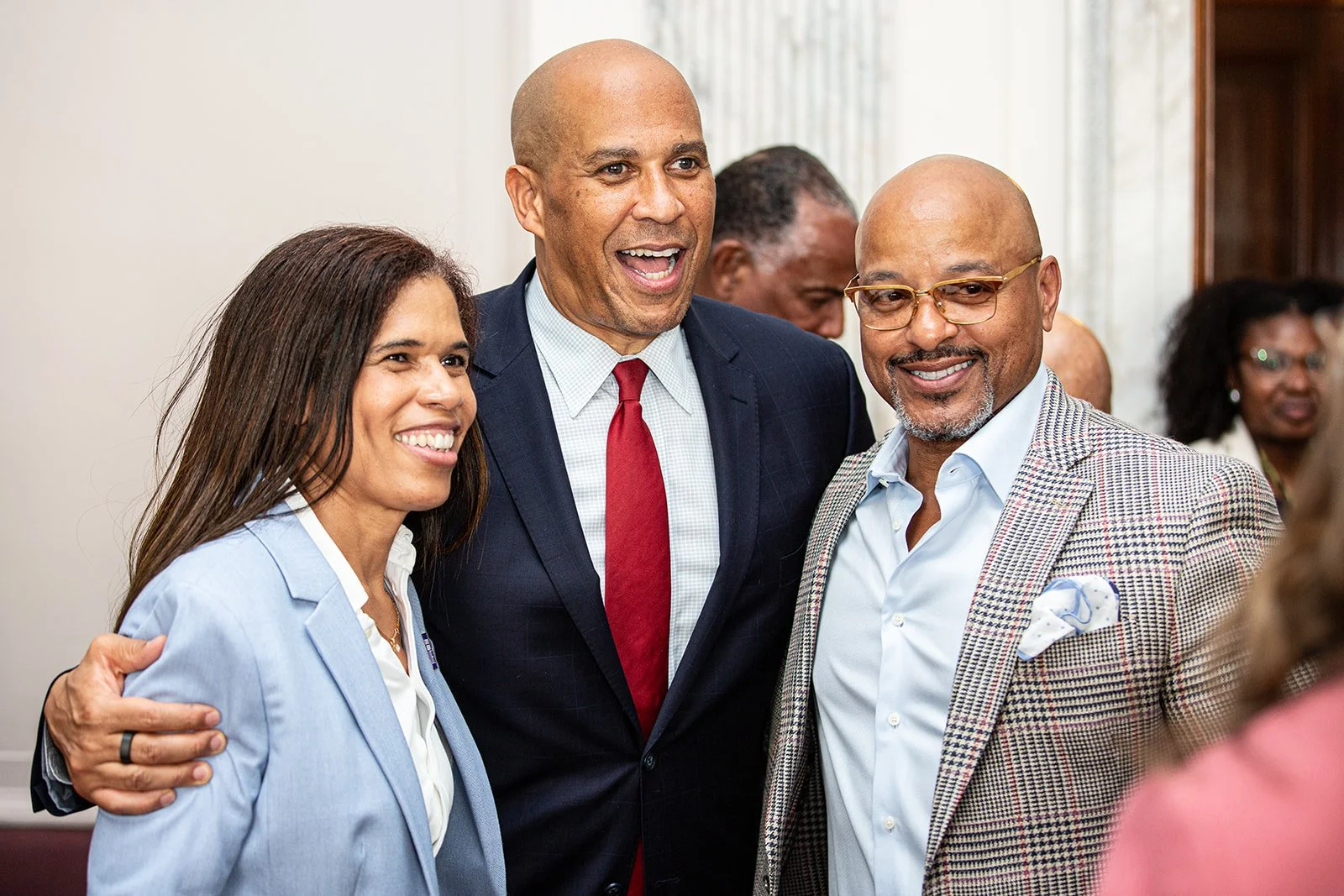 Sen. Cory Booker (NJ) with CHL Partner Ruth Clements, President East Region, Quest Diagnostics