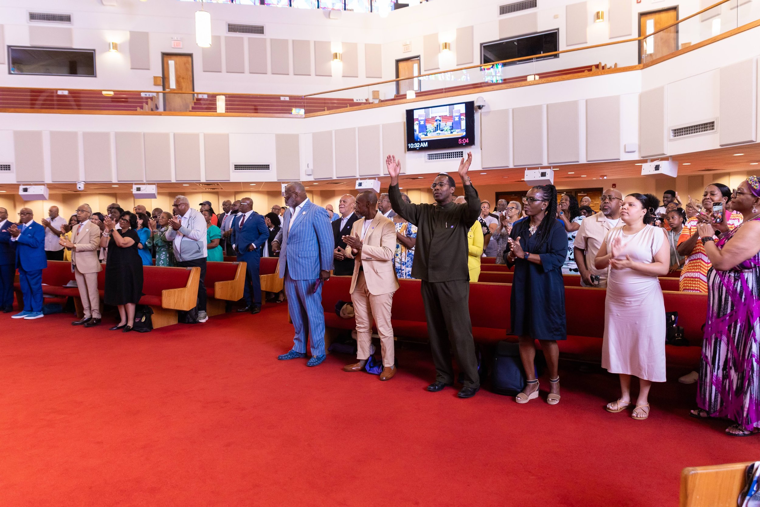 Conclave participants during opening prayer