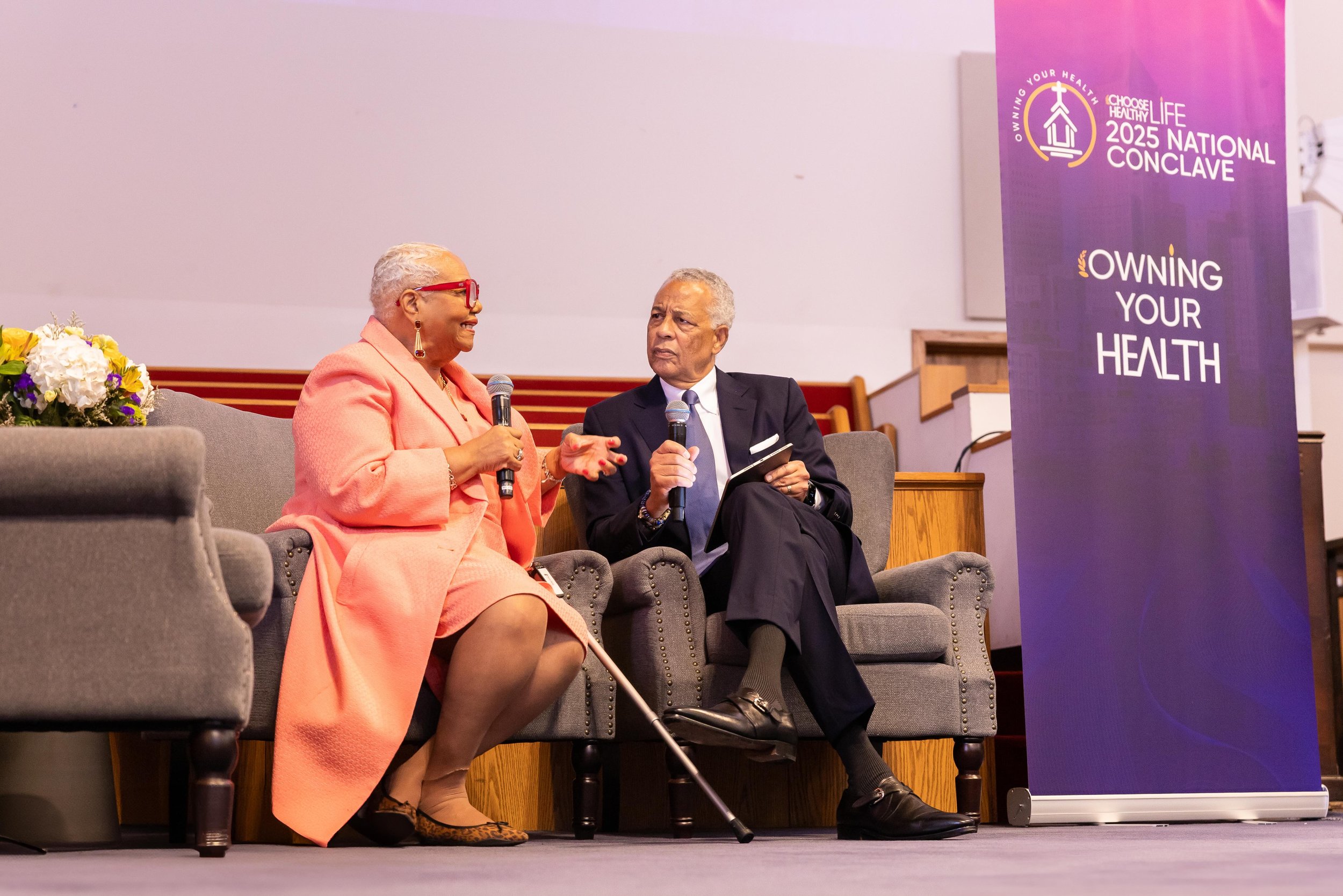 CHL Founder Debra Fraser-Howze and CHL Medical Advisory Board Member Dr. Reed Tuckson sit down for a discussion on personal health journeys