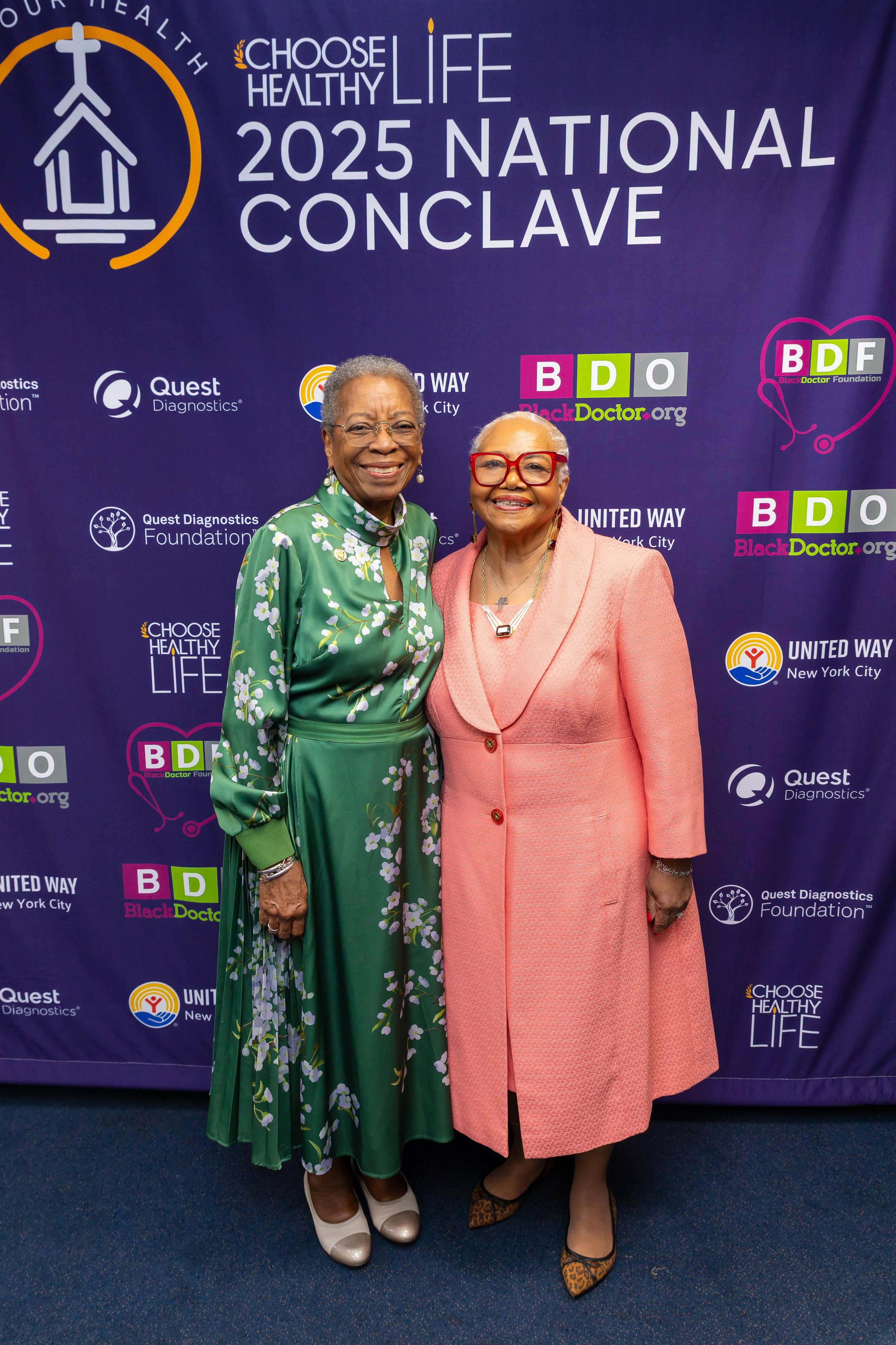 CHL Founder & Board Chair Debra Fraser-Howze with CHL Board Member Dr. Donna Christensen