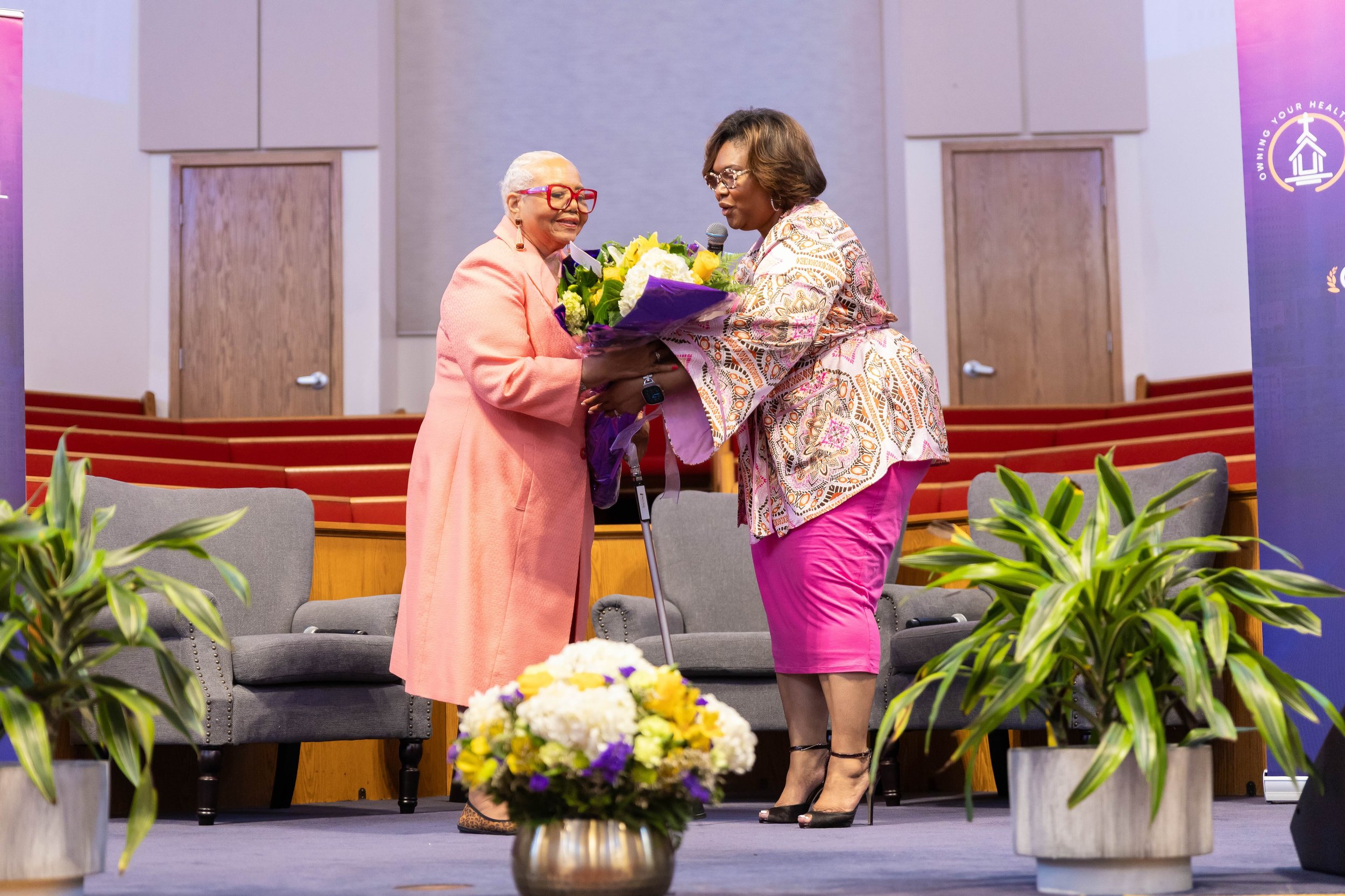 CHL Founder & Board Chair Debra Fraser-Howze is presented a special recognition by CHL President & CEO Rev. Kimberly L. Williams
