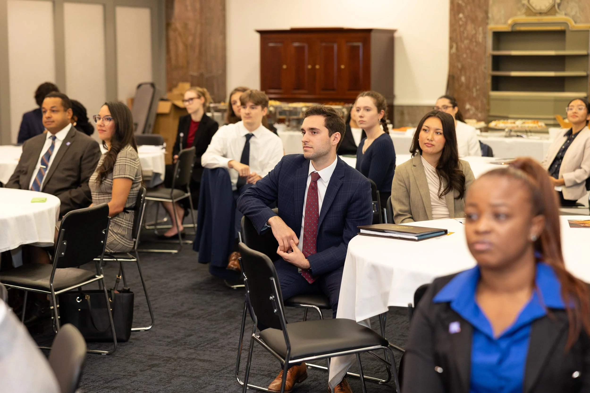 Congressional Staffers from over 50 offices listen to remarks on current health legislation