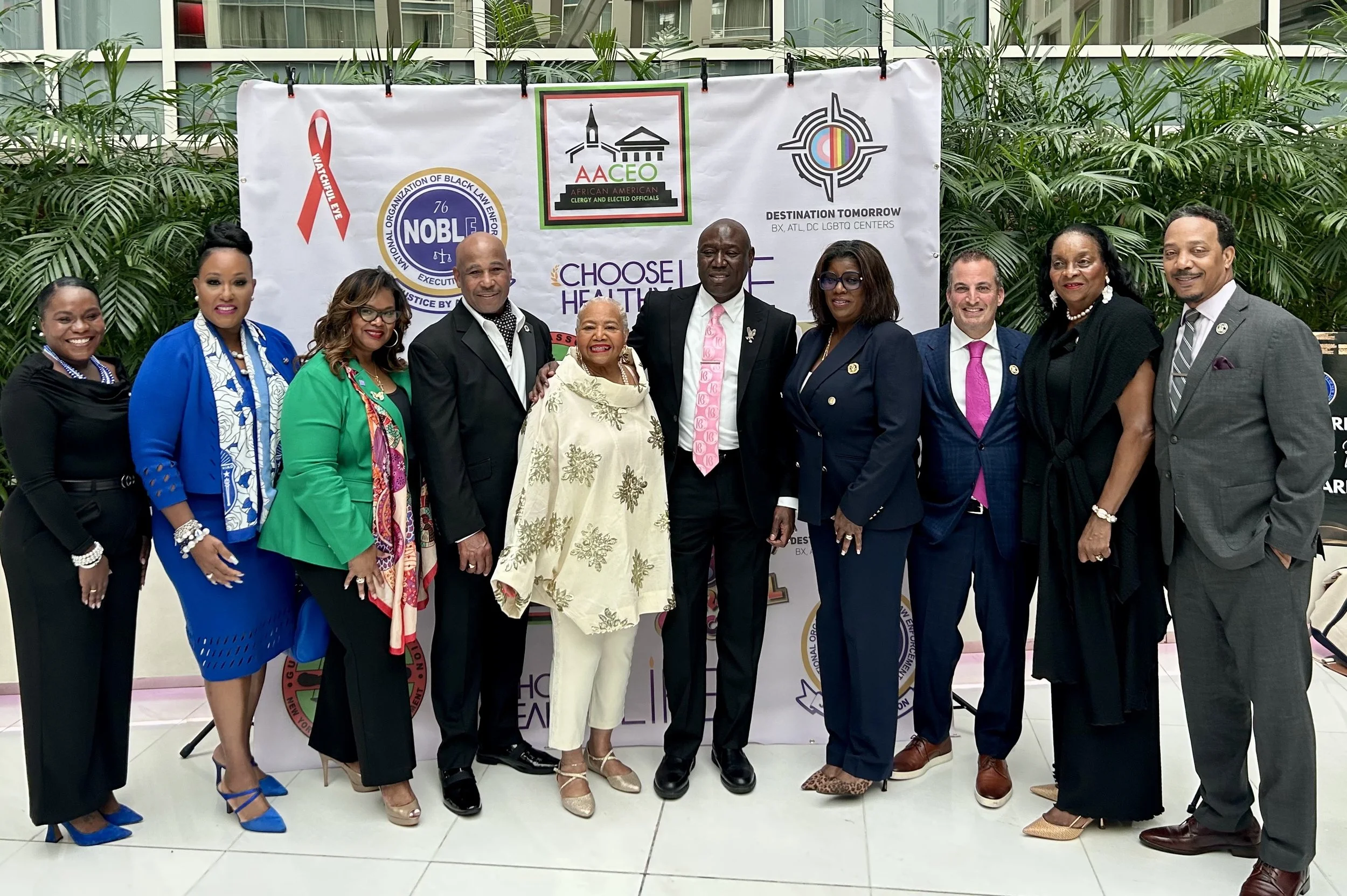 CHL Leadership Rev. Kimberly L. Williams and Debra Fraser-Howze with congressional and community organization leaders