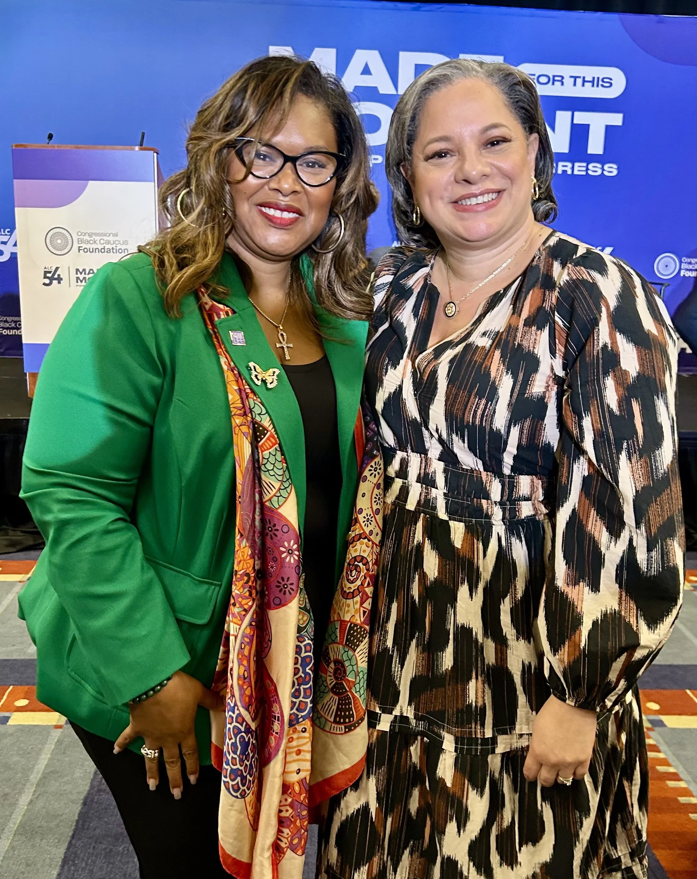 Rev. Kimberly Williams at a panel called "One Size Does Not Fit All" on resilience in the community health workforce. The panel was sponsored by Johnson & Johnson.
