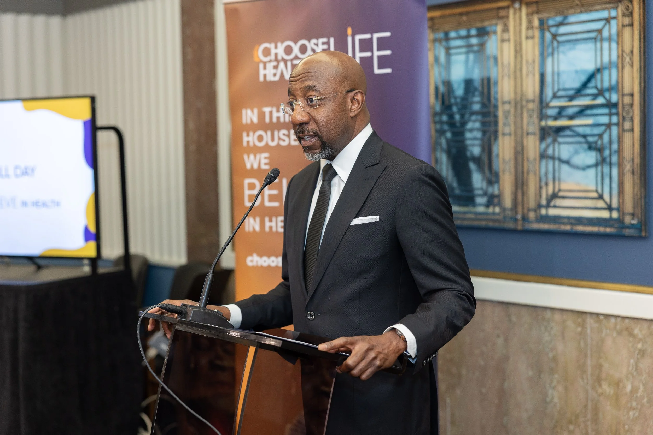Sen. Raphael Warnock (GA) delivers remarks on health legislation